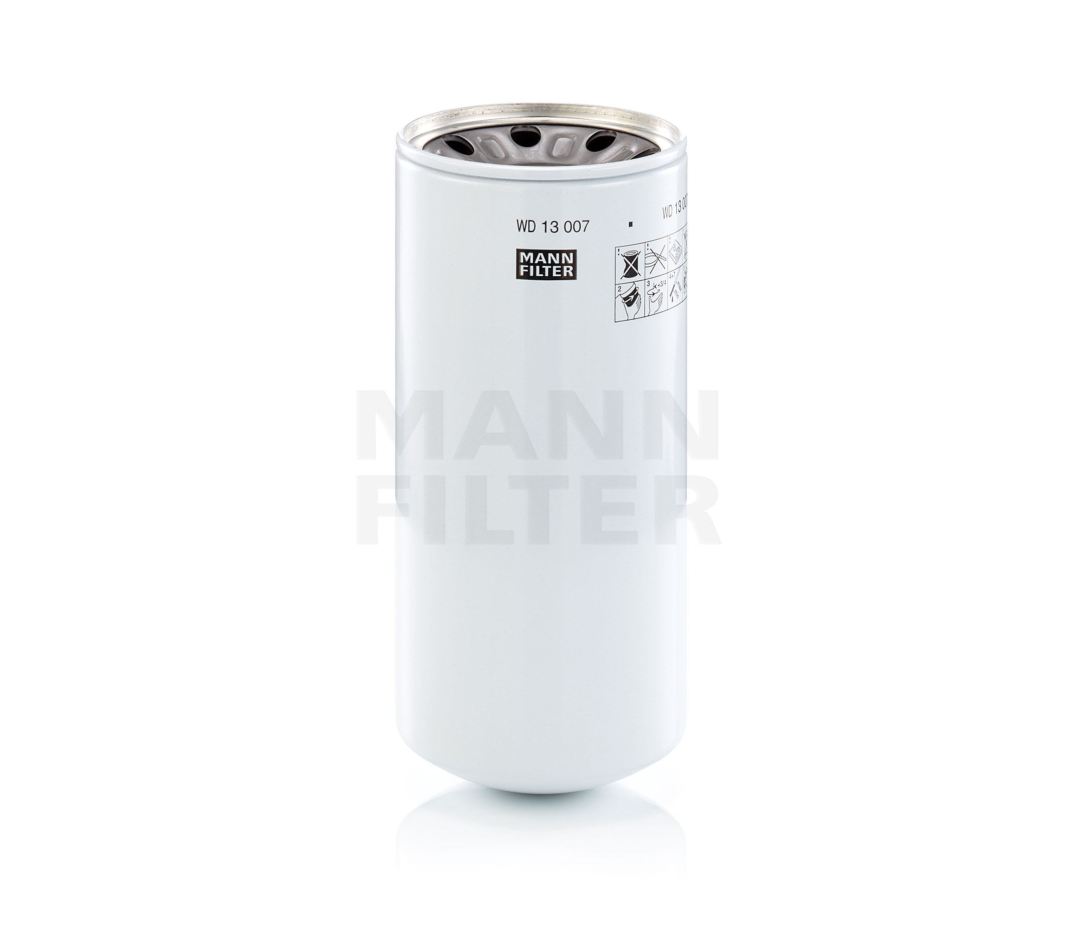 MANN-FILTER 128 mm Filter, drifthydraulik WD 13 007 x köp lågt pris