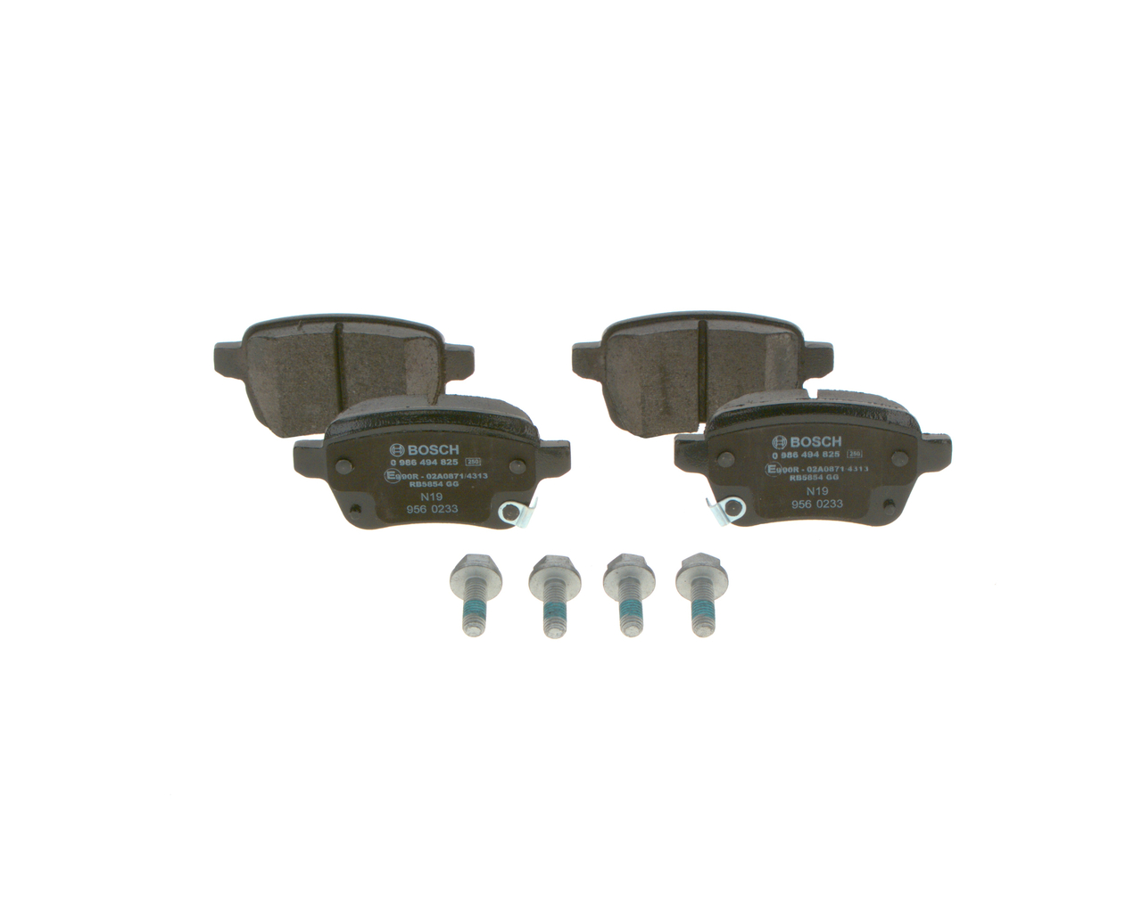 Opel ADAM Set of brake pads 12791448 BOSCH 0 986 494 825 online buy