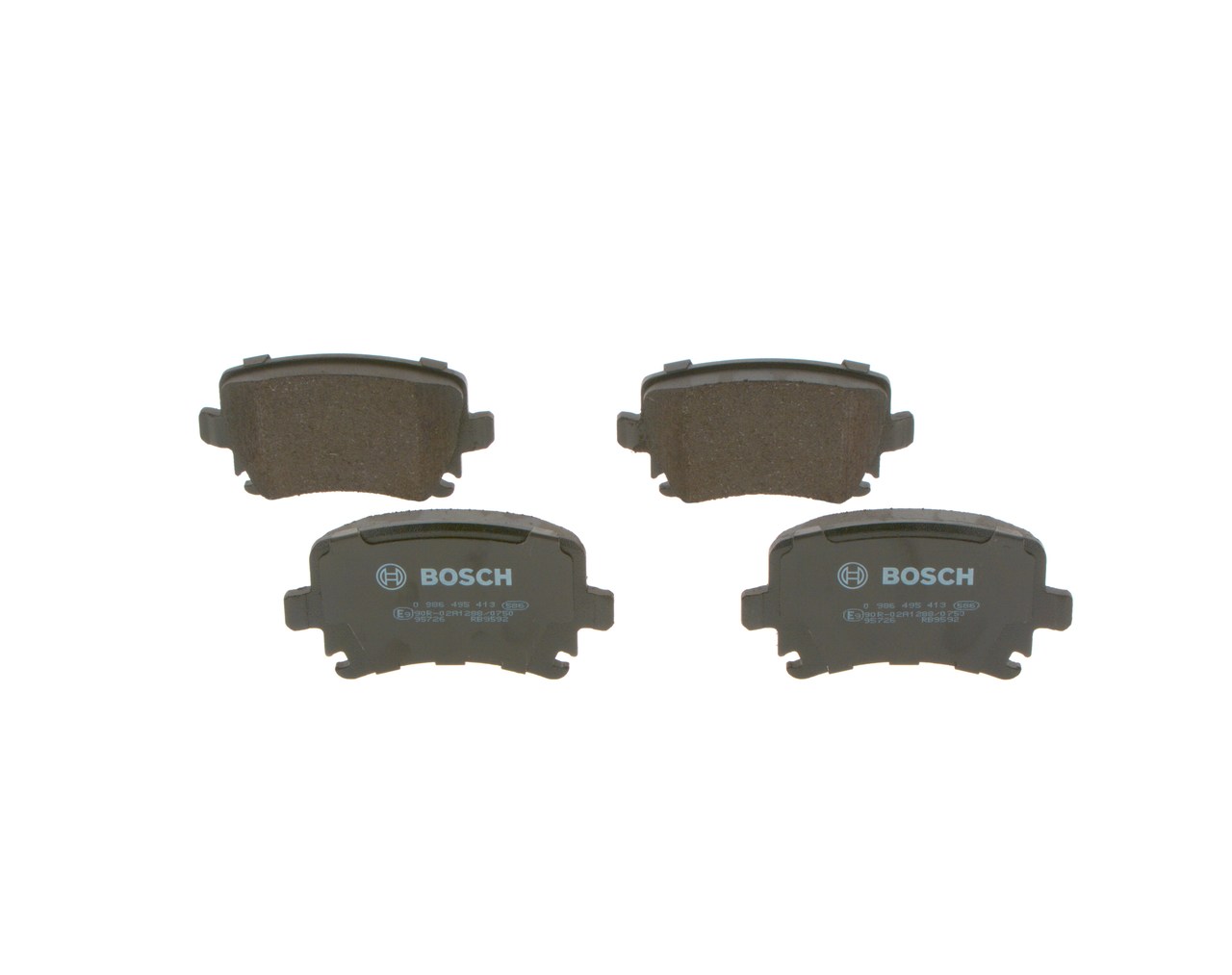 Plaquette BOSCH GOLF 5 GTI - 0986495413