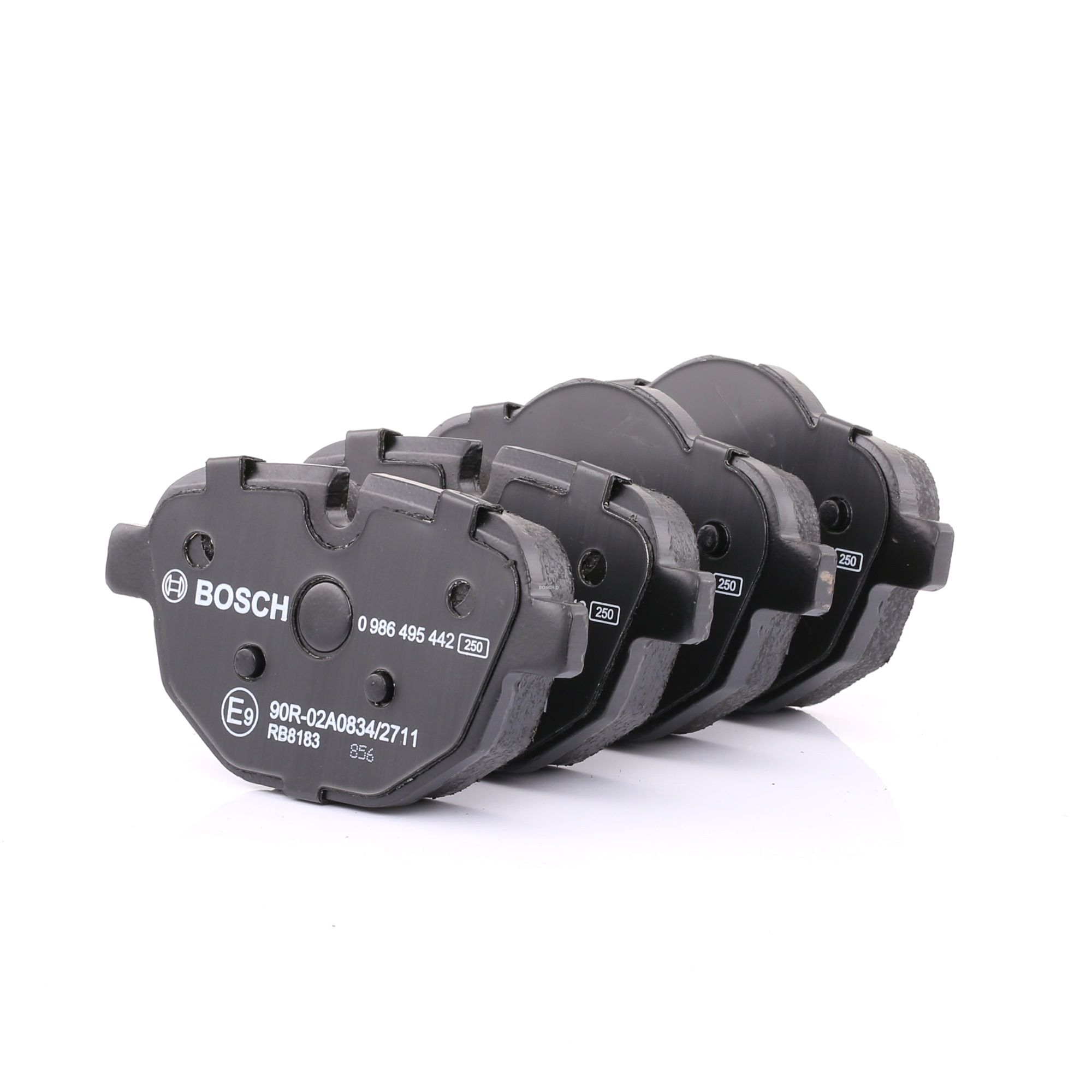 BP2074 BOSCH Low-Metallic, excl. contacto de avisador de desgaste Altura 1: 56,2mm, altura 2: 62,6mm, Ancho: 106,4mm, Espesor: 17,7mm Pastillas de freno 0 986 495 442 comprar online