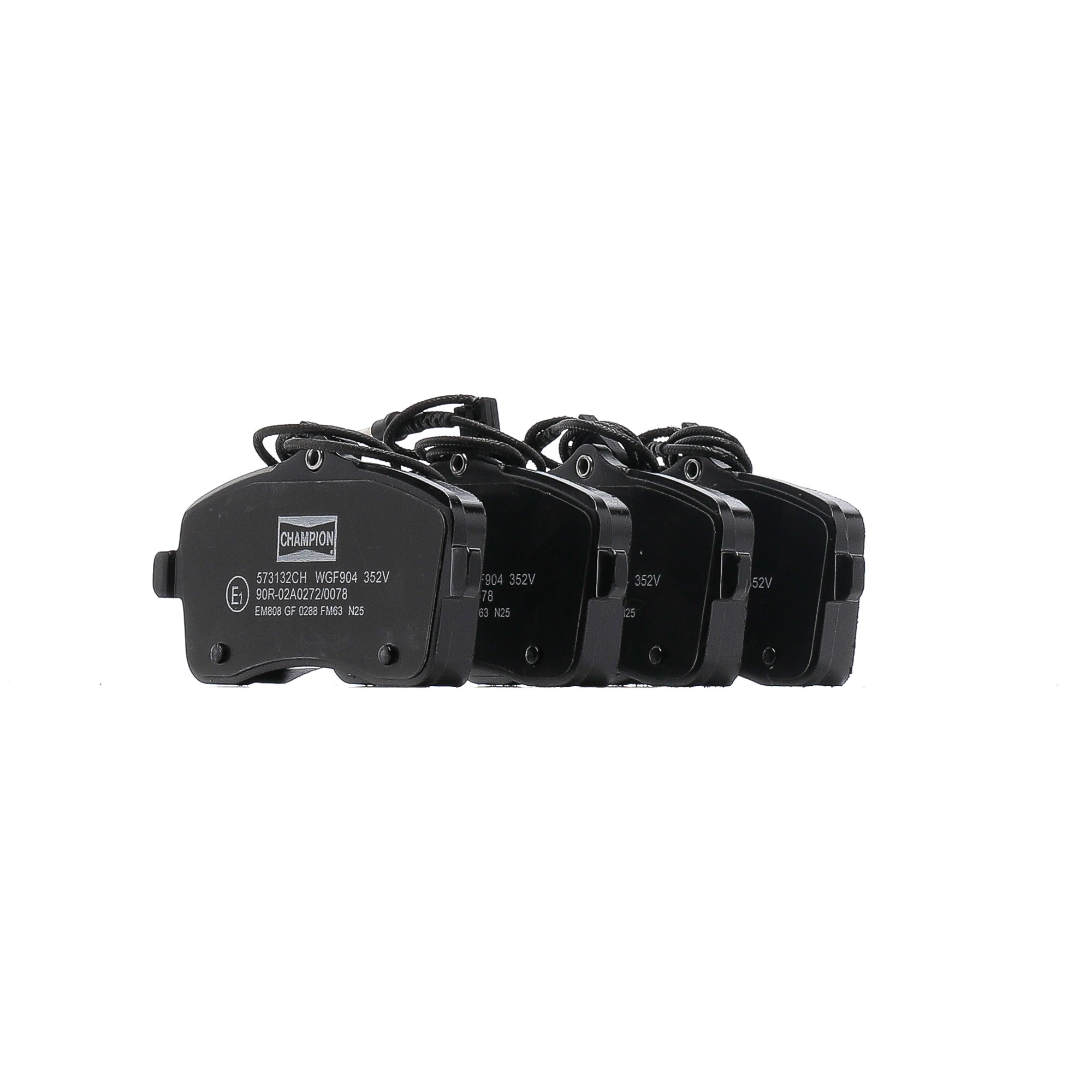 CHAMPION 573132CH Brake pad set incl. wear warning contact