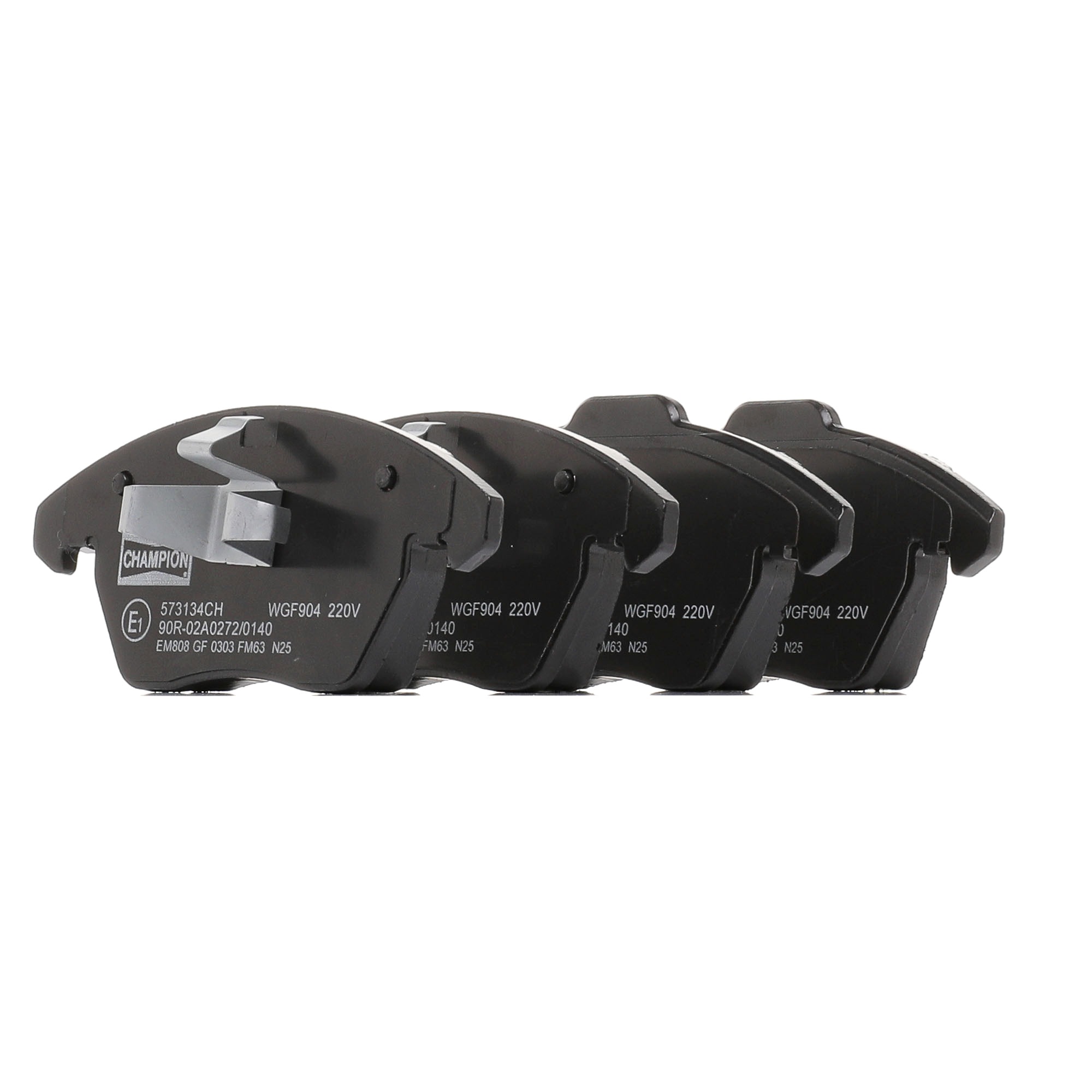 CHAMPION 573134CH Brake pad set not prepared for wear warning indicator