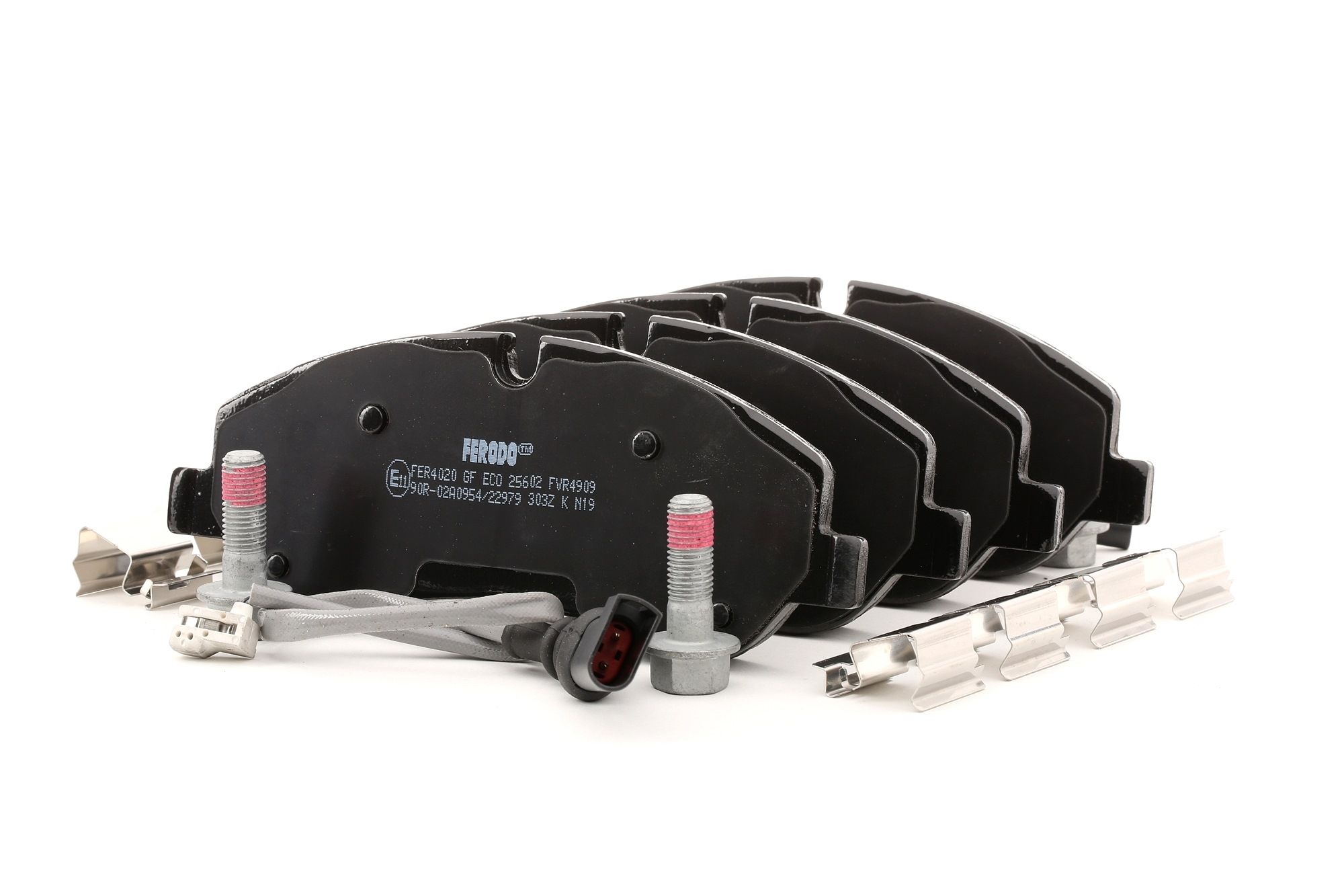 FVR4909 FERODO Brake pad set FORD incl. wear warning contact, with accessories