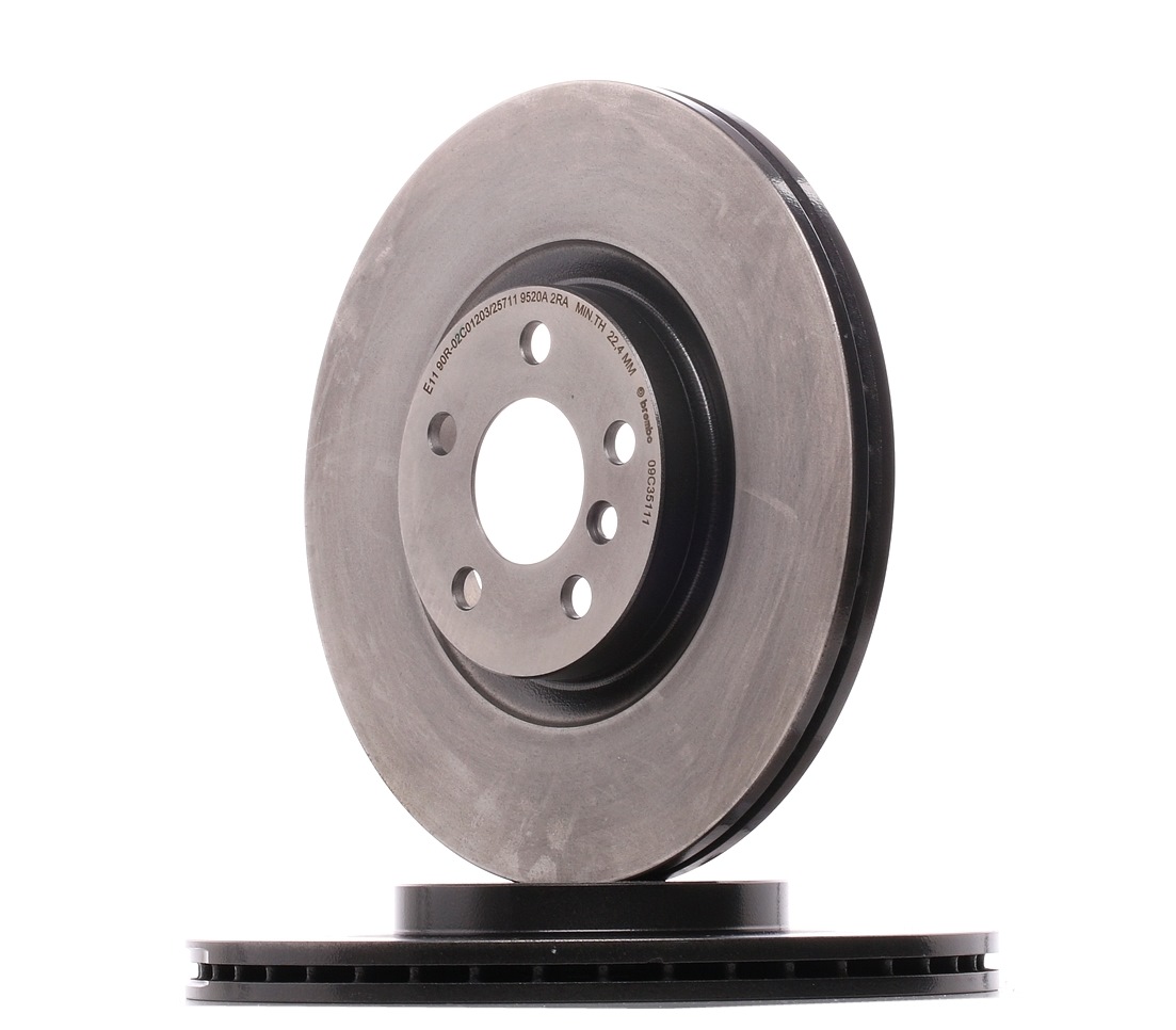 BREMBO 330x24mm, 5, internally vented, Coated, High-carbon Ø: 330mm, Num. of holes: 5, Brake Disc Thickness: 24mm Brake rotor 09.C351.11 buy