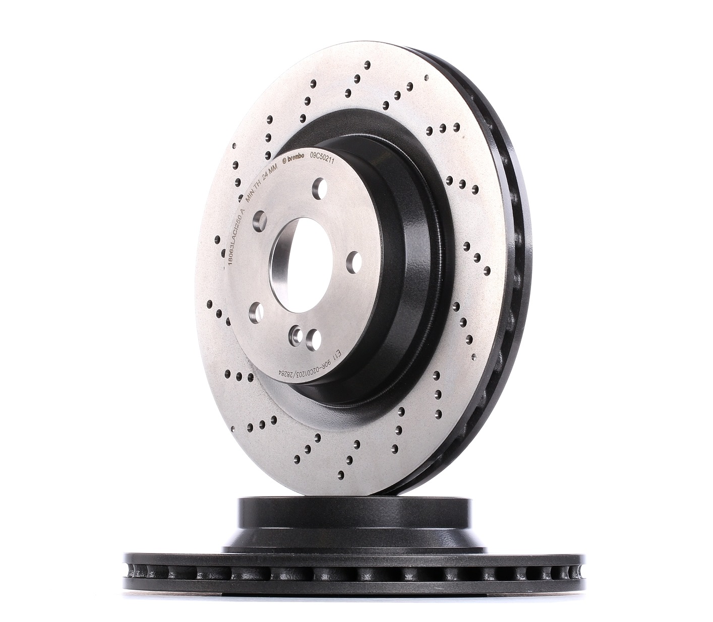 BREMBO COATED DISC LINE 09.C502.11 Brake disc 330x26mm, 5, perforated/vented, Coated, High-carbon