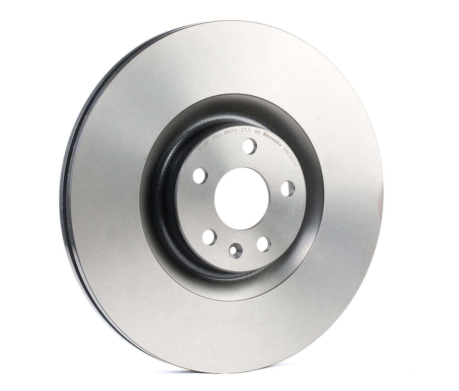 BREMBO COATED DISC LINE 09.C937.11 Brake disc 366x30mm, 5, internally vented, Coated, High-carbon