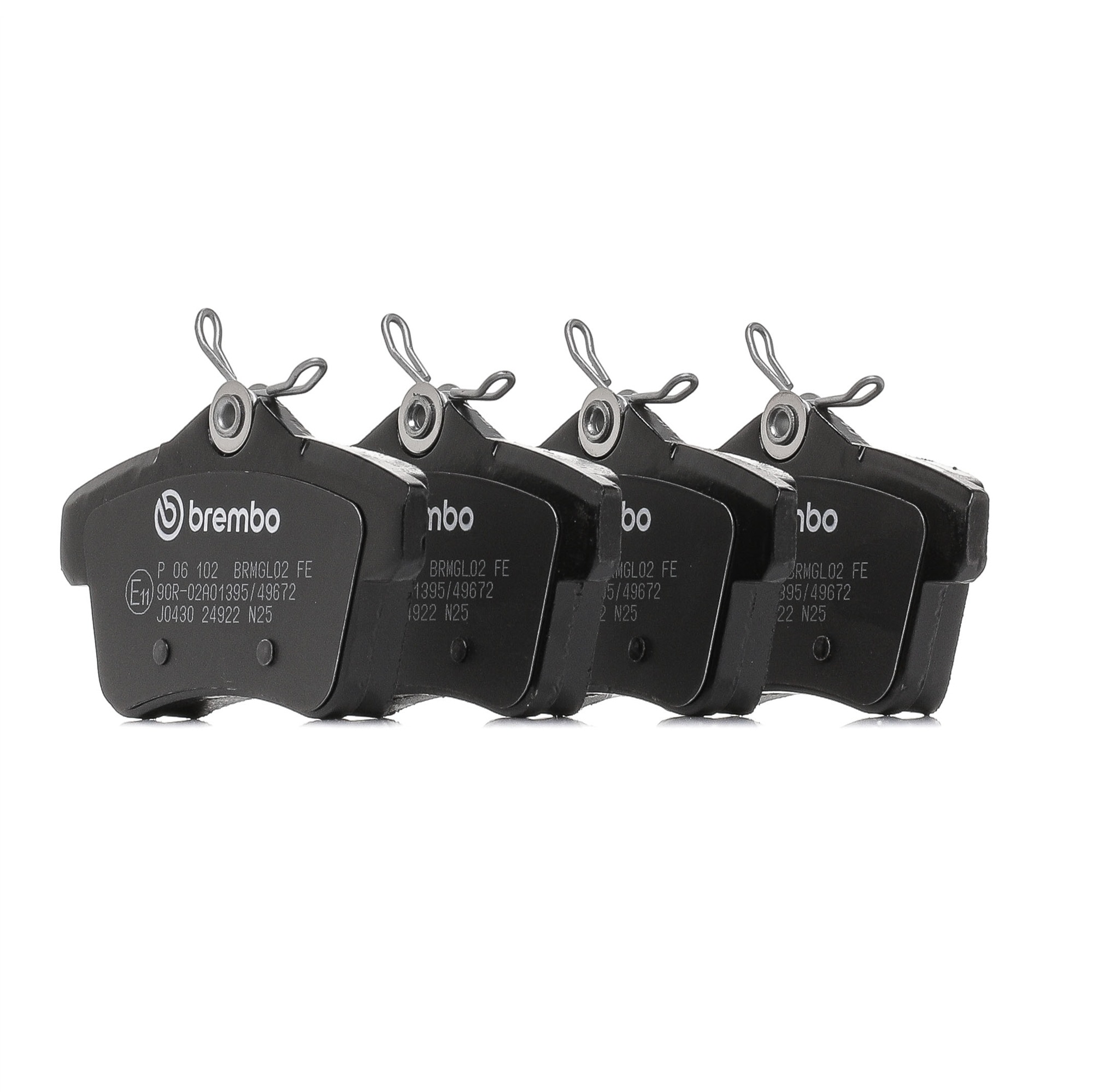 24922 BREMBO Prime excl. wear warning contact Height: 56mm, Width: 104mm, Thickness: 16mm Brake pads P 06 102 buy