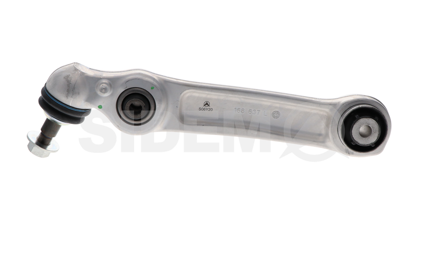 SIDEM Achter, Onder, Vooras links, Enkelvoudigedraagarm, Aluminium, Duwstang Conusafmeting: 19,1mm Draagarmen 21952 koop goedkoop