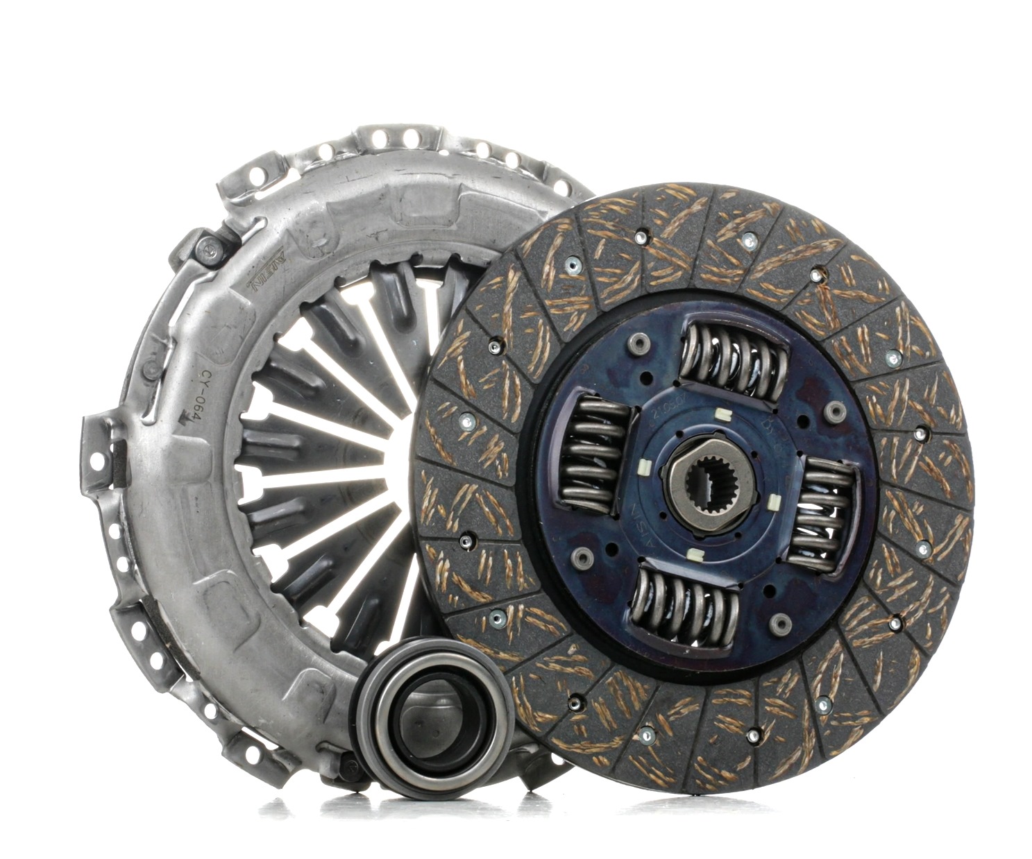 AISIN Clutch Kit (3P) three-piece, with clutch pressure plate, with clutch disc, with clutch release bearing, 235mm Ø: 235mm Clutch replacement kit KY-107A buy