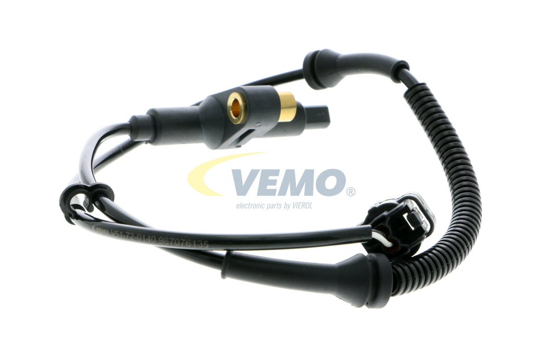 VEMO V51-72-0140 ABS sensor Rear Axle, Original VEMO Quality, for vehicles with ABS, 2-pin connector, 790mm, 12V