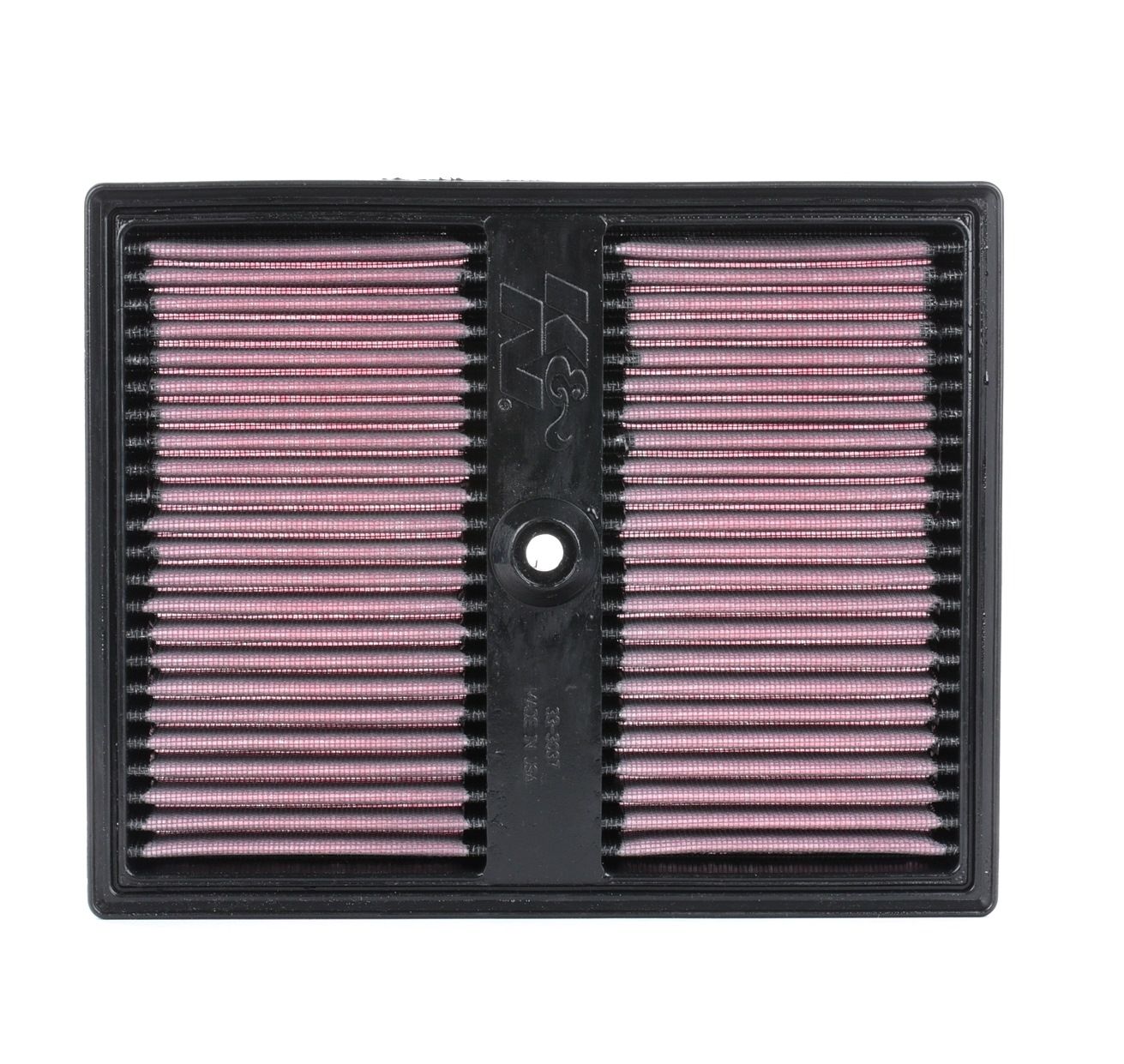 33-3037 K&N Filters Air filters SEAT 22mm, 216mm, 268mm, Square, Long-life Filter
