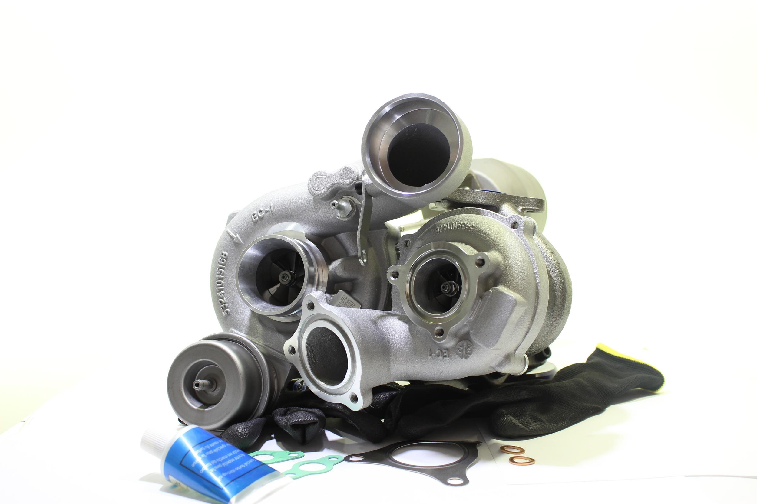10900940 ALANKO Turbocharger JEEP Exhaust Turbocharger, regulated two-stage charging, Incl. Gasket Set, with attachment material