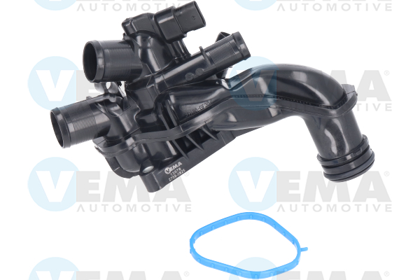 VEMA with temperature sensor, with thermostat Coolant Flange 13978 buy