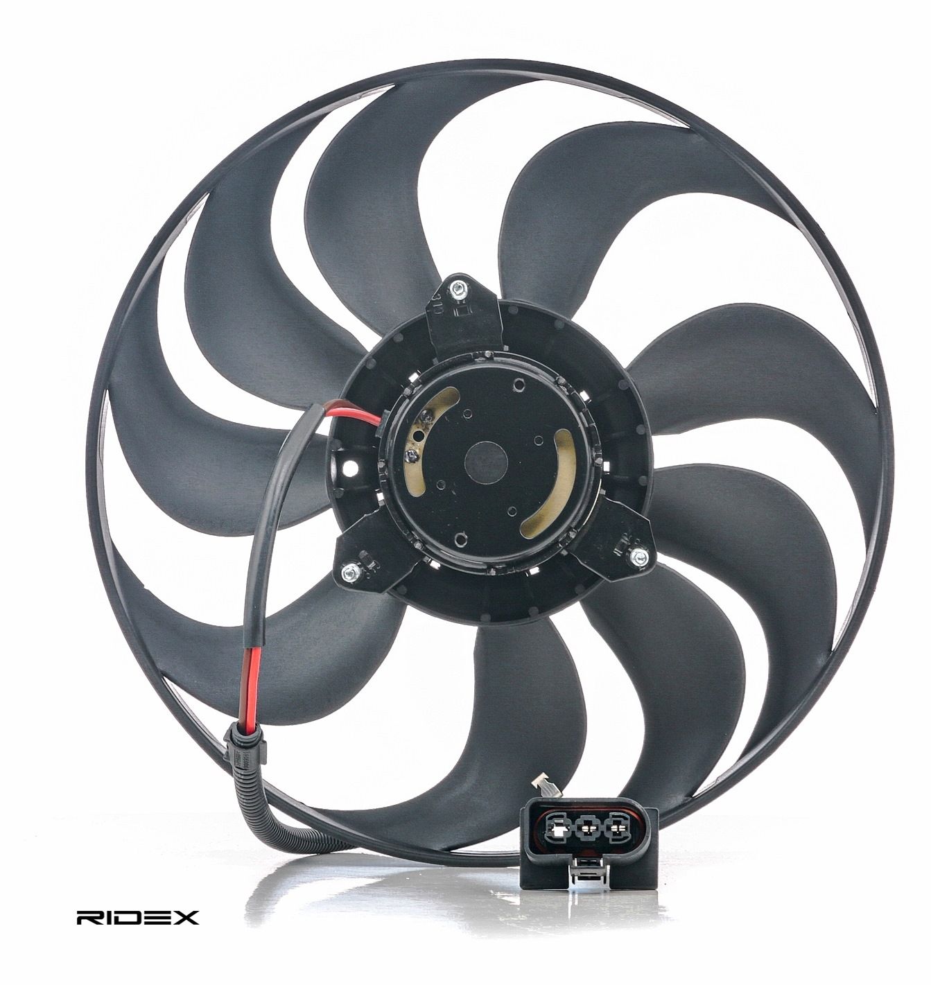 508R0123 RIDEX Cooling fan VW Ø: 290 mm, 12V, 220W, without carrier frame