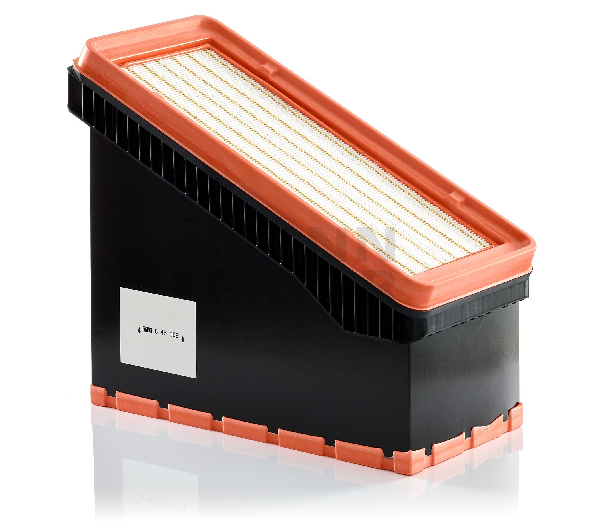 MANN-FILTER C 45 002 Length: 380 mm, Filter Insert, IQORON Air filter Length: 380mm, Width: 230mm, Height: 456mm C 45 002 cheap