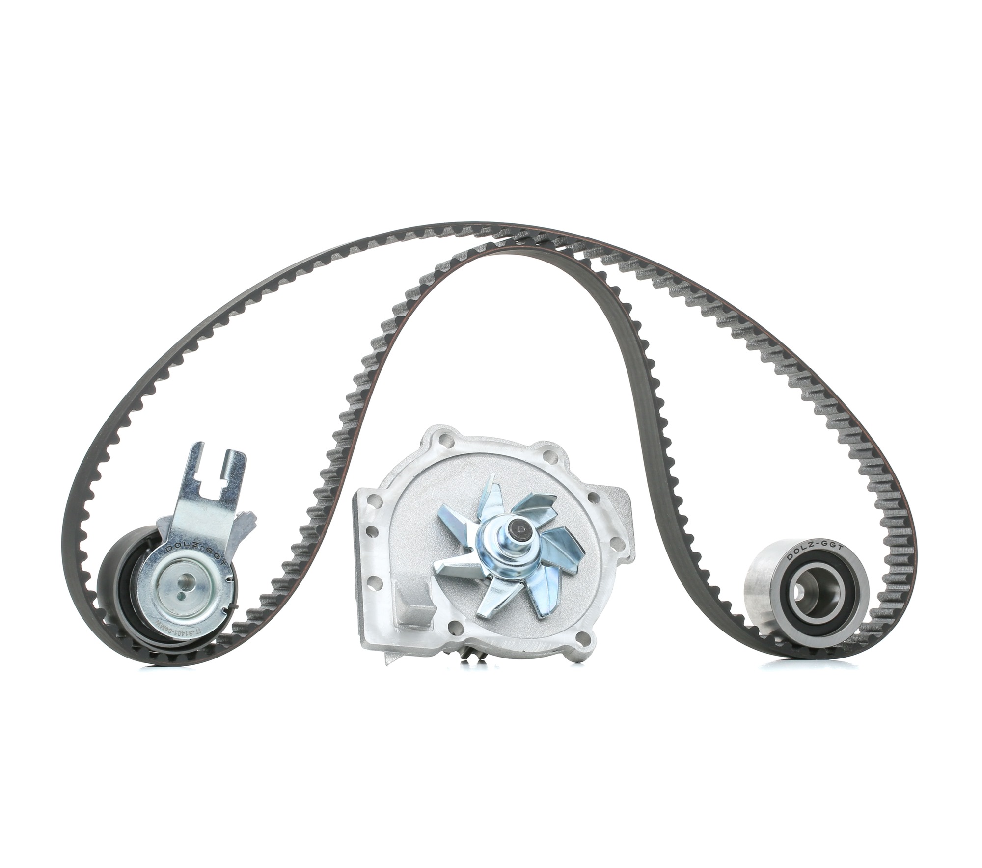 Timing belt and water pump kit DOLZ Number of Teeth: 132, Width: 28,0 mm - KD111