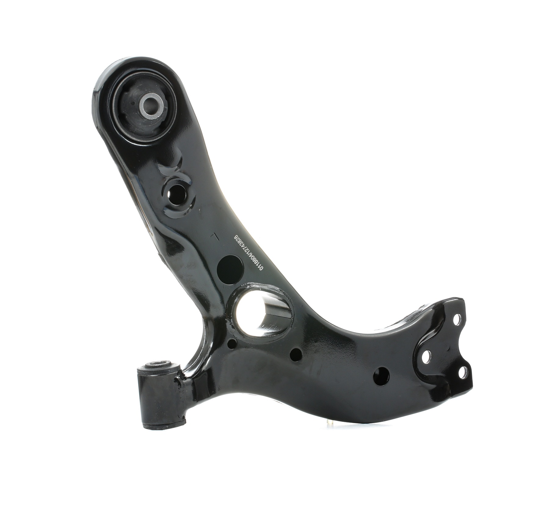 STARK SKCA-0051035 Suspension arm with rubber mount, without ball joint, Left, Lower, Front Axle, Control Arm, Sheet Steel