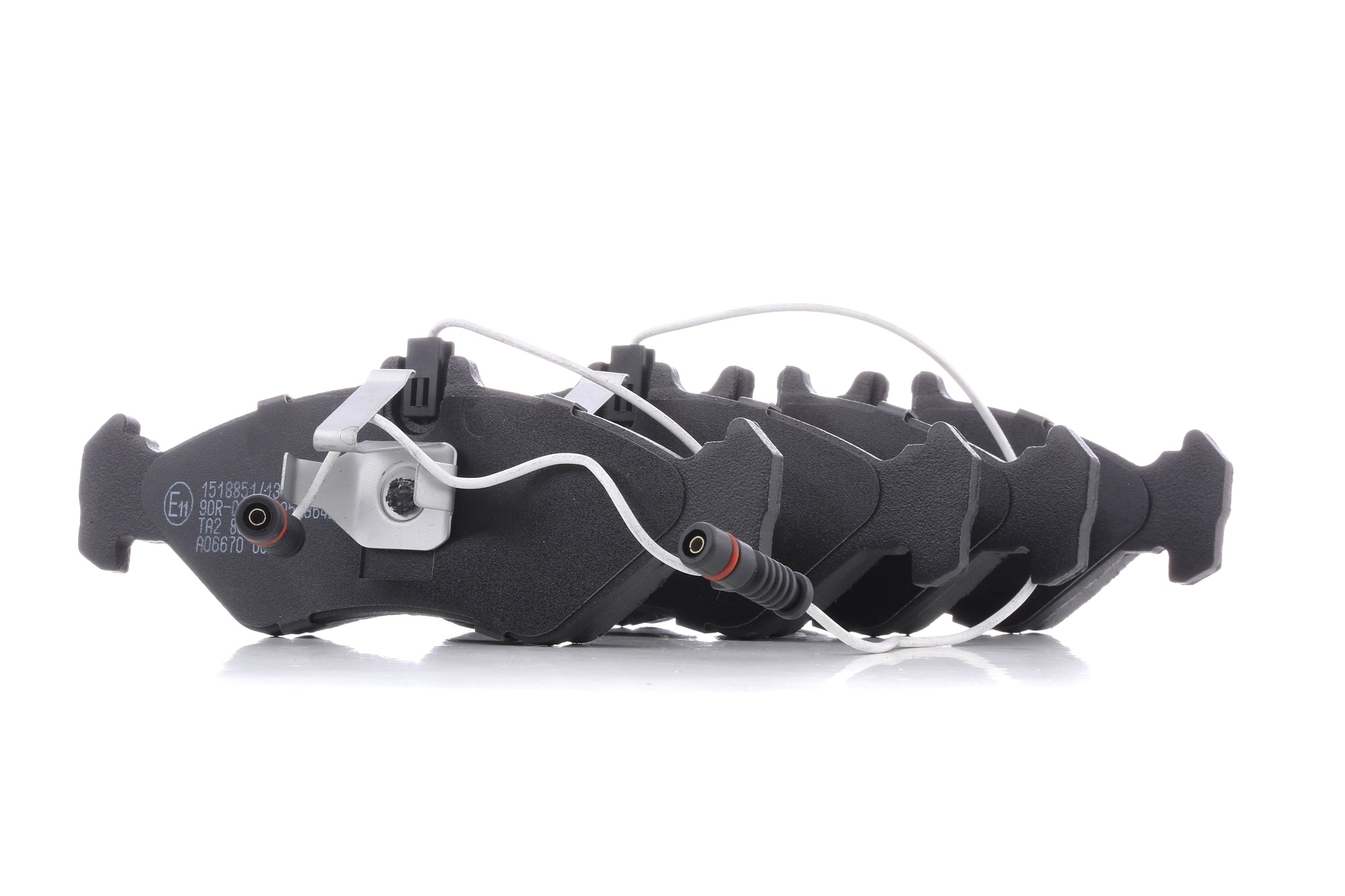 RIDEX Bremsbelagsatz 402B1196 Hinterachse, mit integriertem Verschleißsensor Höhe: 50mm, Dicke/Stärke: 17mm