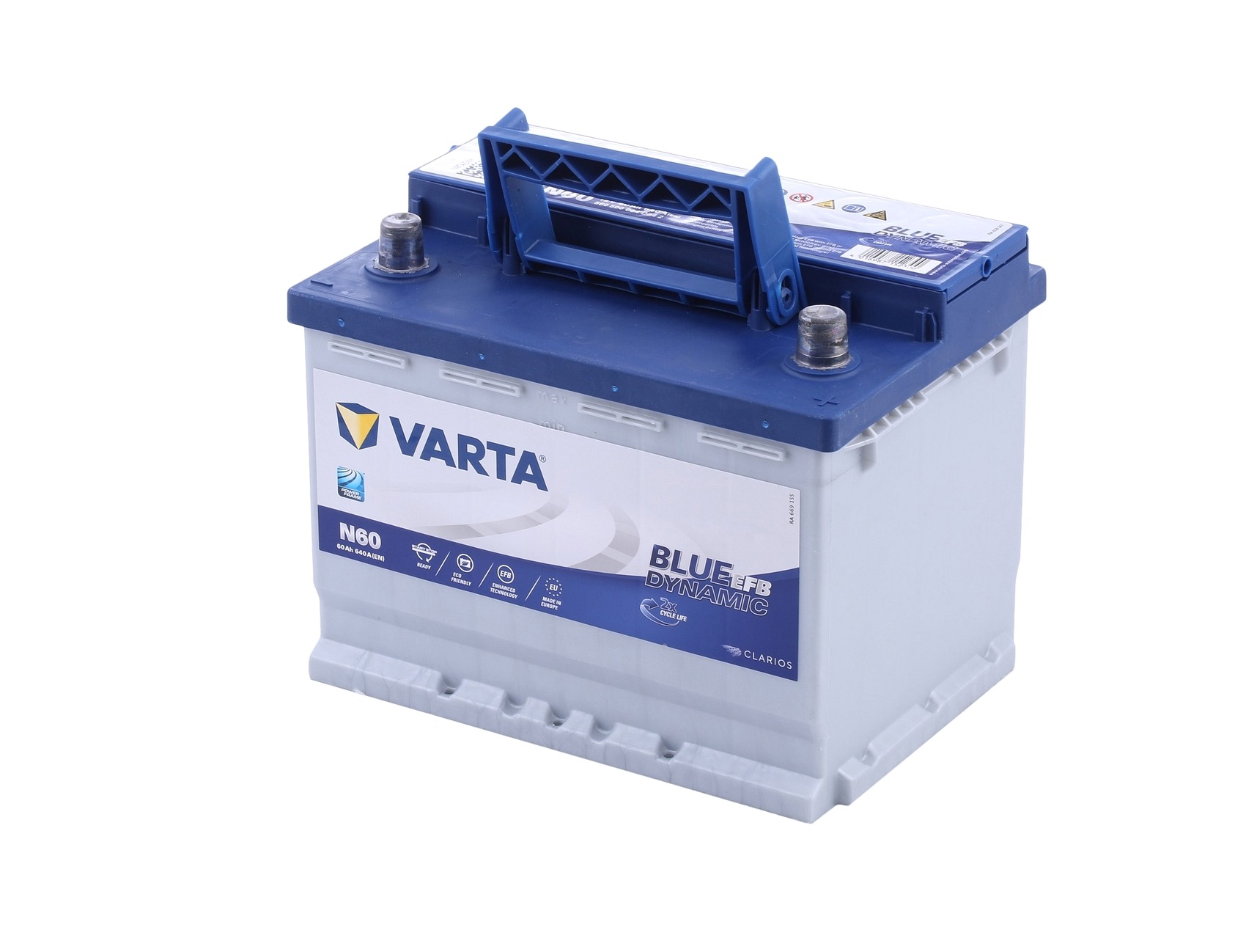 VARTA BLUE dynamic EFB, N60 560500064D842 Autobatterie 12V 60Ah 640A B13 EFB-Batterie