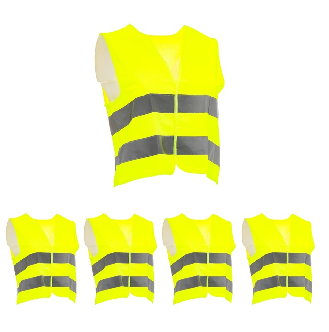 A106 001 SET/5 Reflective safety vests Yellow, XL from MAMMOOTH at low prices - buy now!