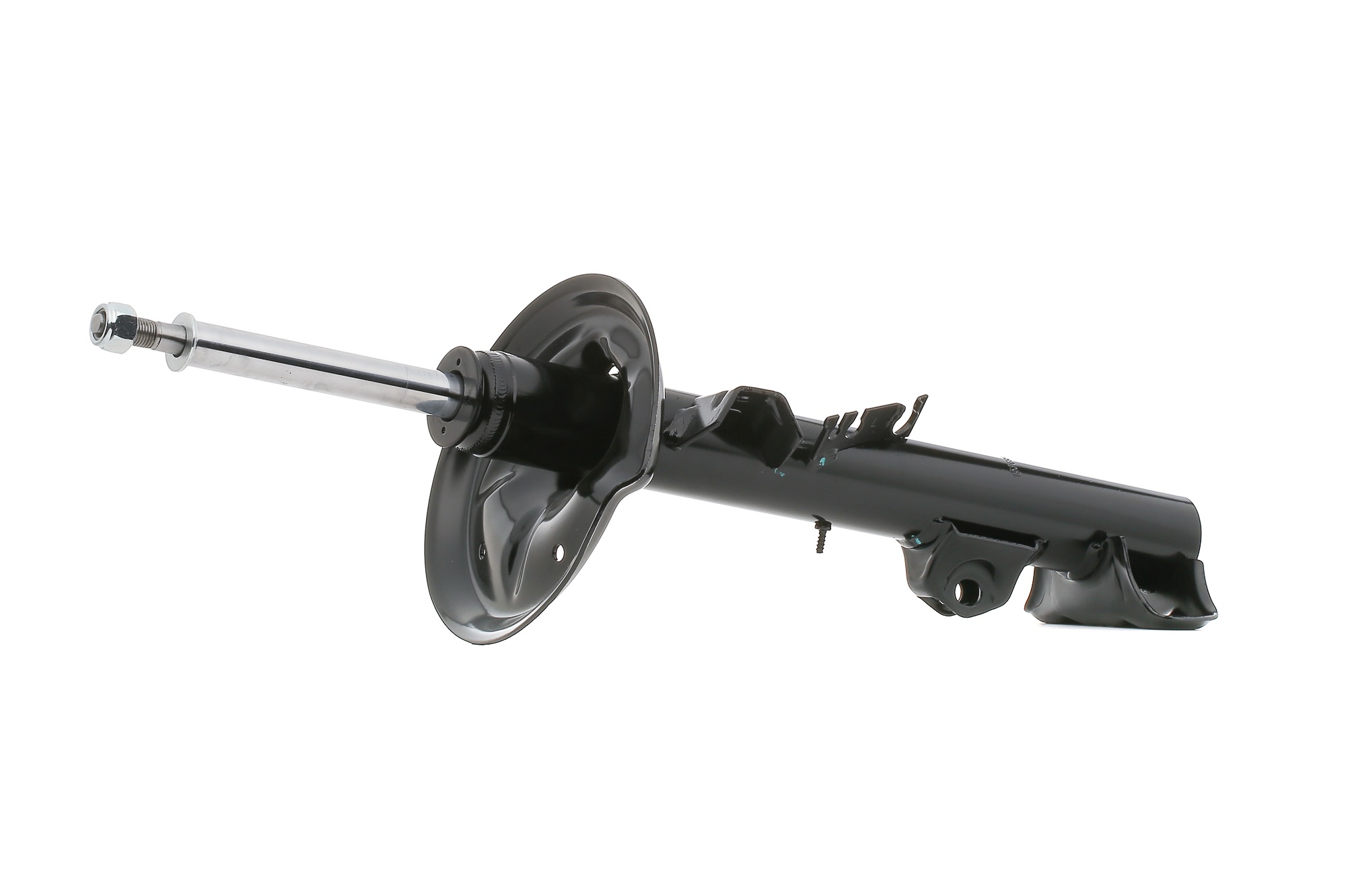 RIDEX 854S1600 Shock absorber Front Axle Left, Gas Pressure, 553x407 mm, Twin-Tube, Suspension Strut, Top pin, Bottom Clamp