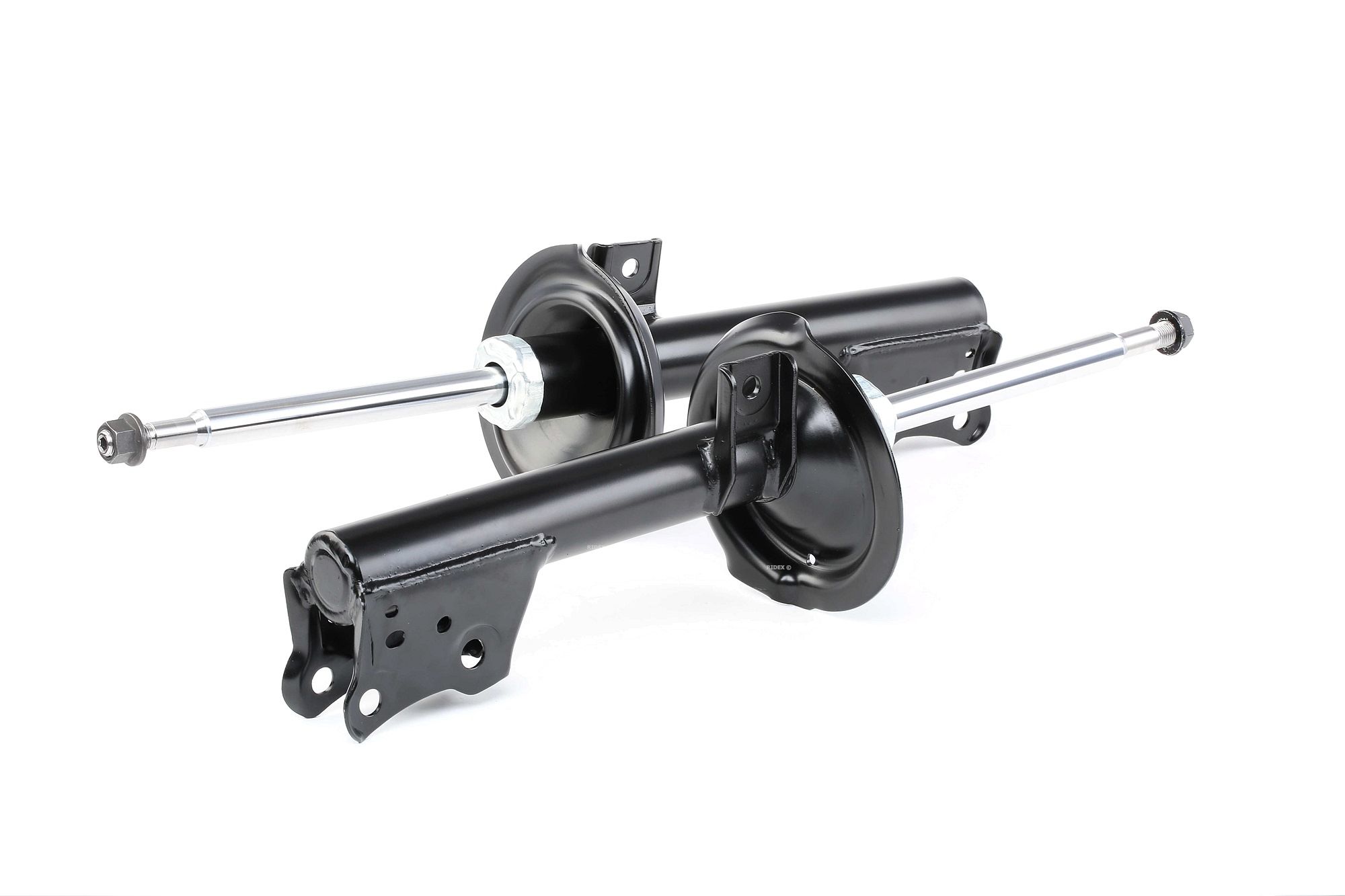RIDEX 854S1702 Shock absorber Front Axle, Gas Pressurex351 mm, Twin-Tube, Suspension Strut, Top pin, Bottom Clamp