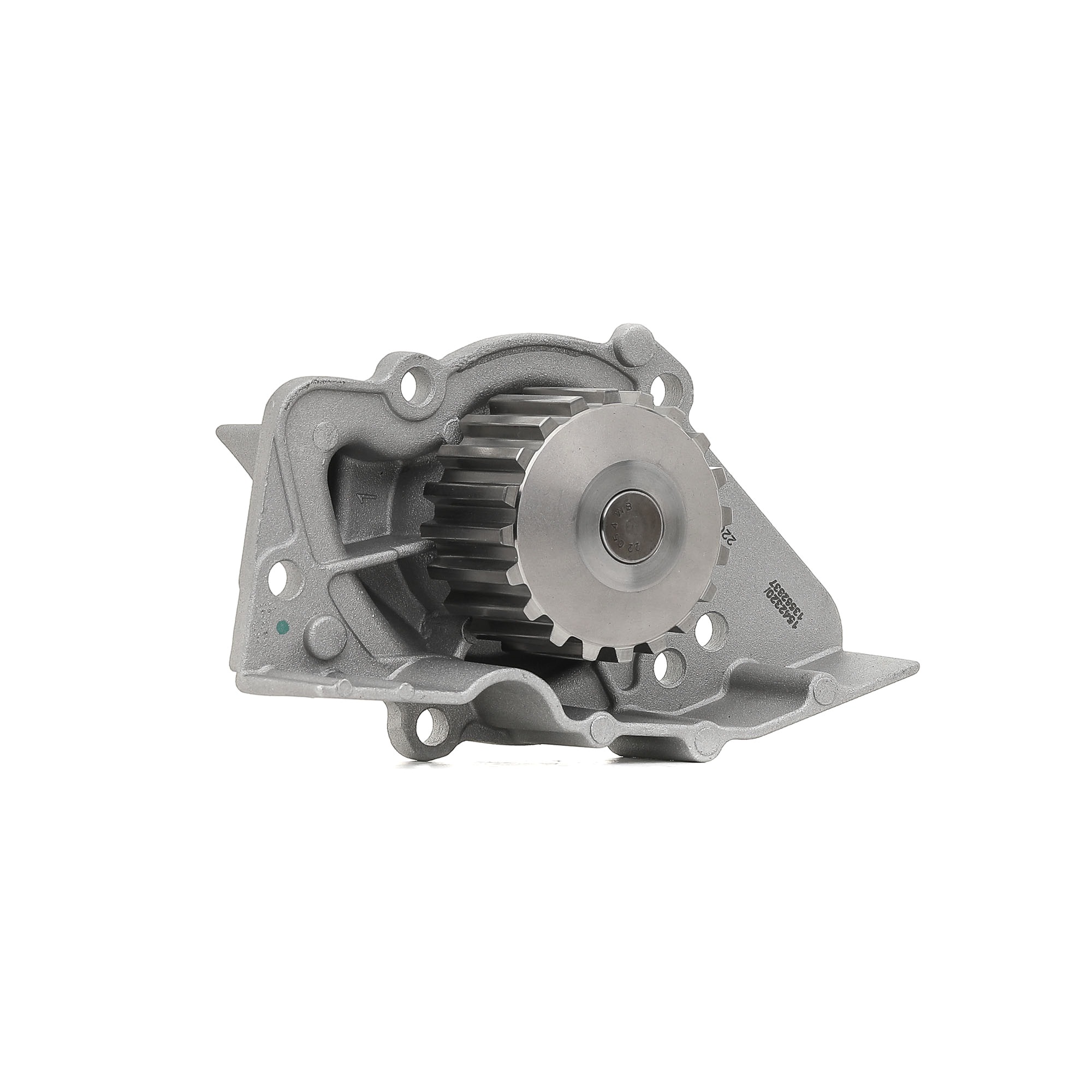 RIDEX 1260W0161 Water pump Number of Teeth: 20, Cast Aluminium, with belt pulley, with seal, Mechanical, Metal impeller, for timing belt drive