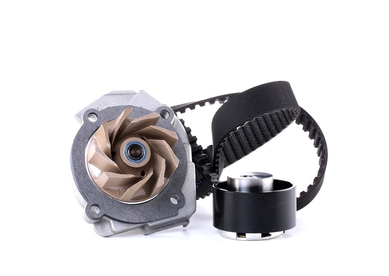 RIDEX 3096W0032 Water pump and timing belt kit with water pump, Number of Teeth: 124, Width: 22,00 mm