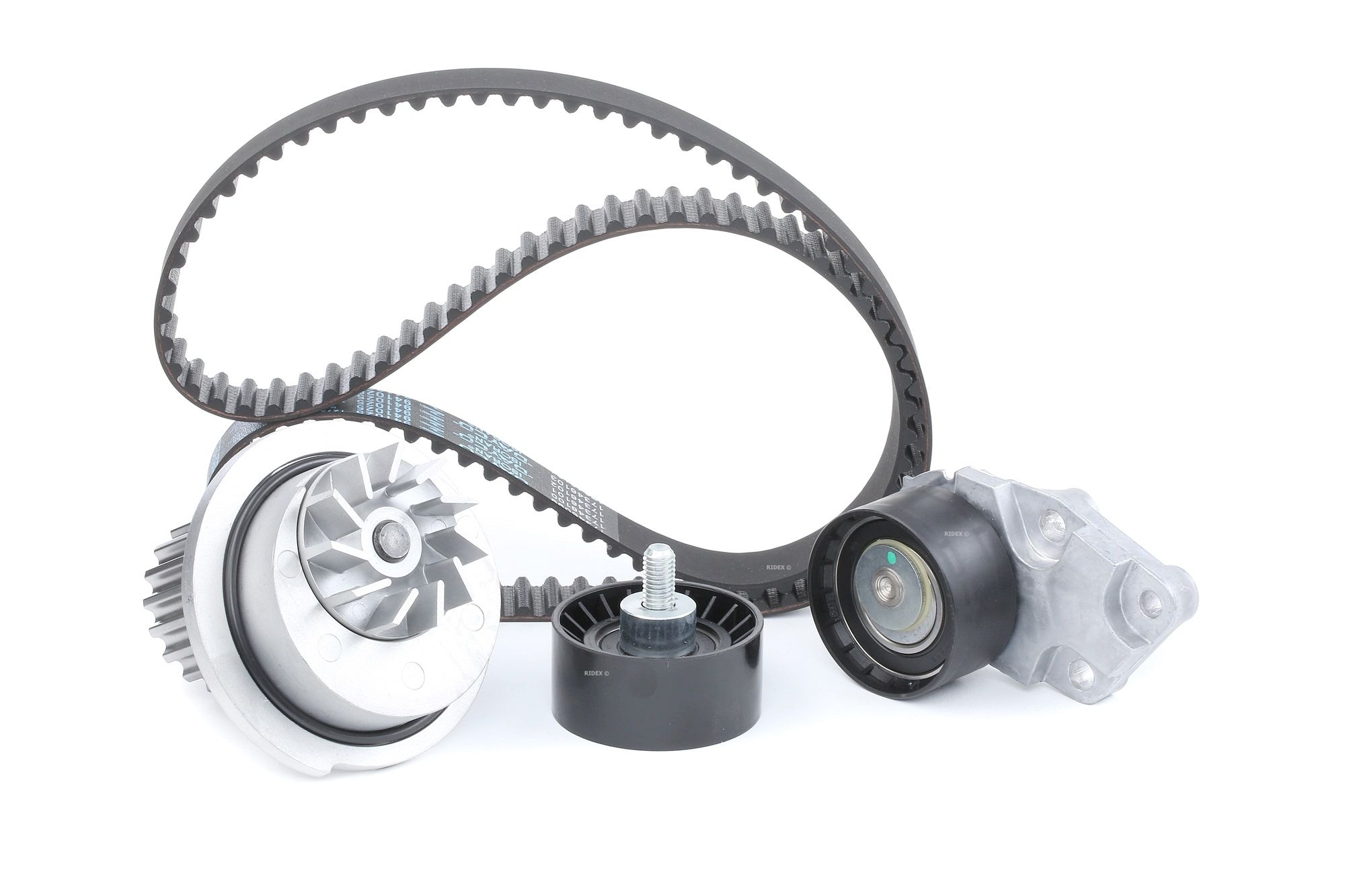 Timing belt set RIDEX with water pump, Number of Teeth: 127, Width: 25,4, 29 mm - 3096W0061