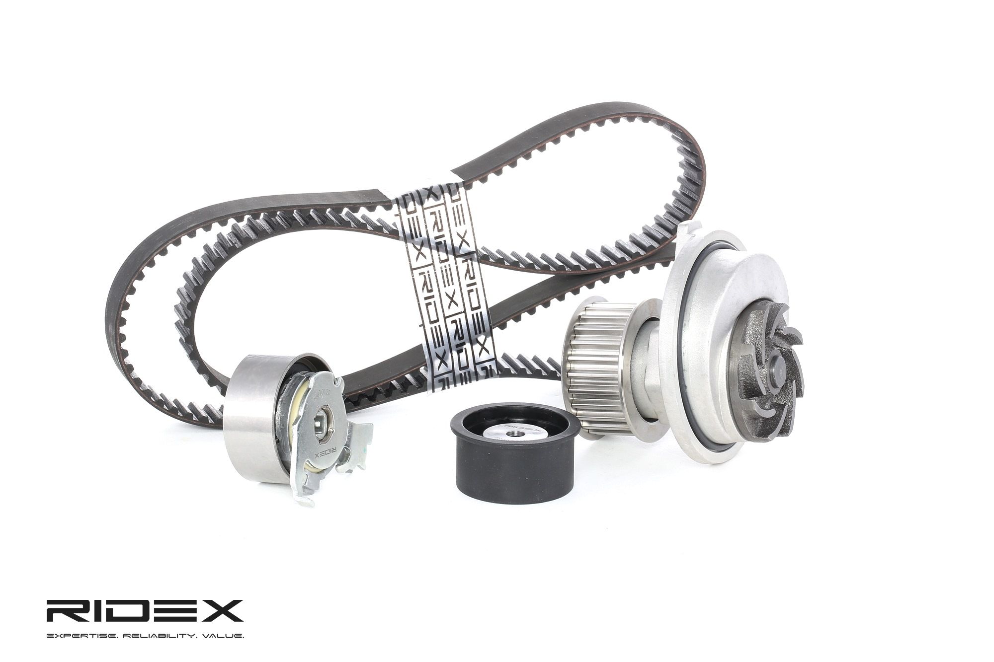 RIDEX 3096W0089 Water pump and timing belt kit with water pump, Number of Teeth: 169, Width: 24,0 mm