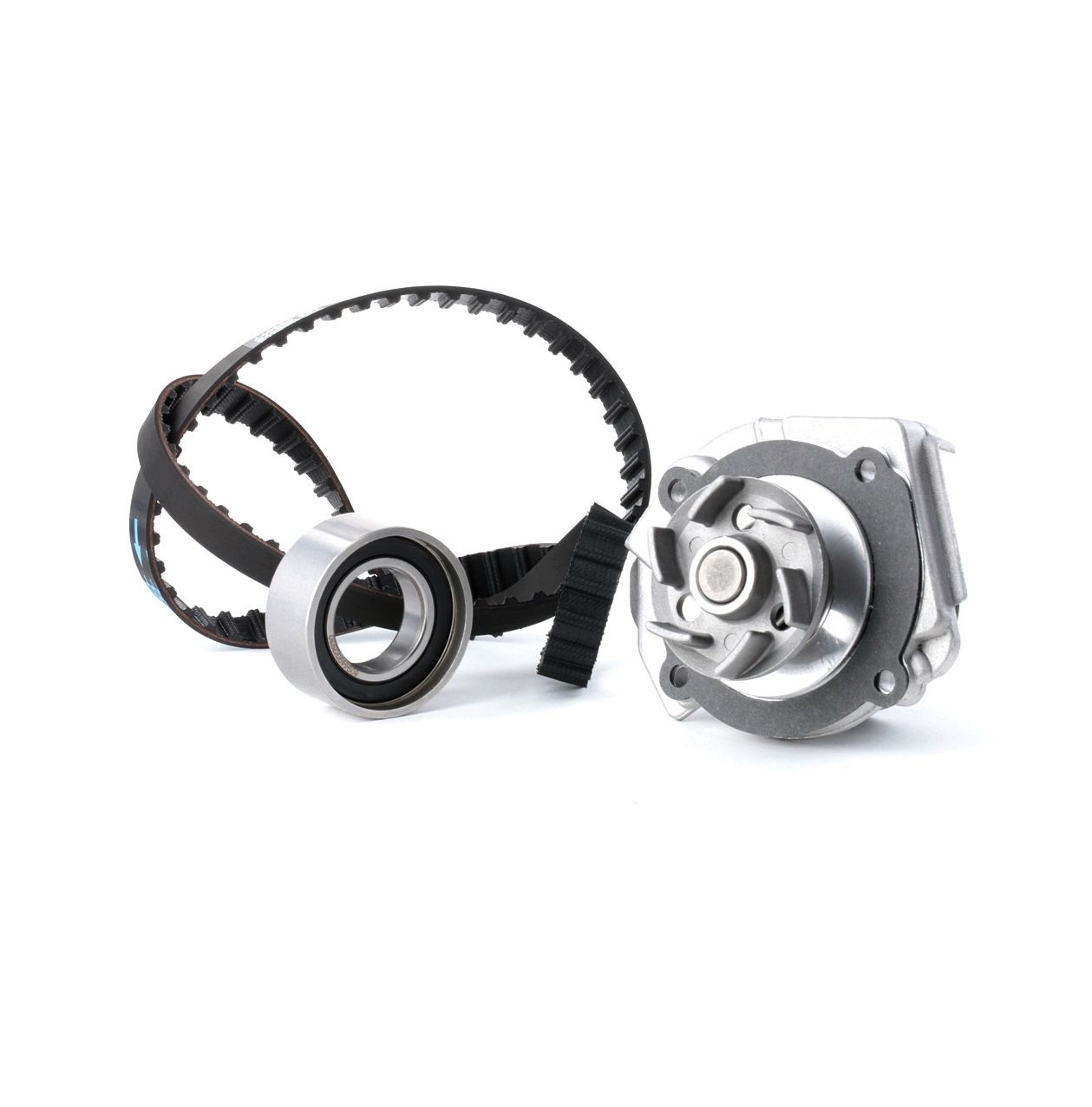RIDEX 3096W0137 Water pump and timing belt kit without gasket/seal, with water pump, Number of Teeth: 104, Width: 15 mm