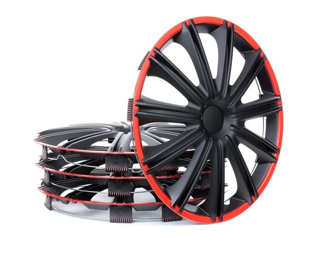 15 NERO R Hjulkapslar 15 tum röd/svart från ARGO till låga priser – köp nu!