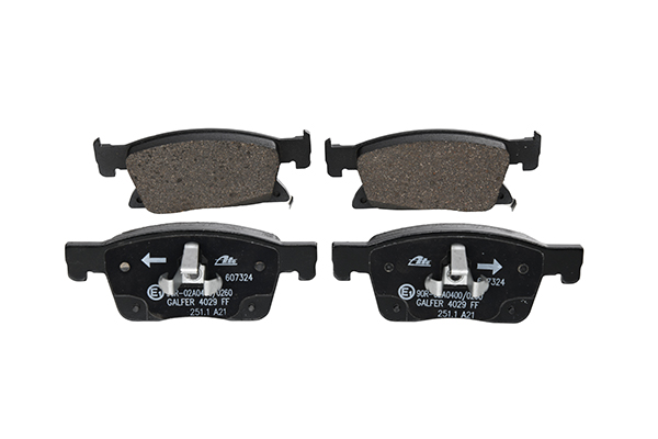 ATE 13.0460-7324.2 Brake pad set with acoustic wear warning