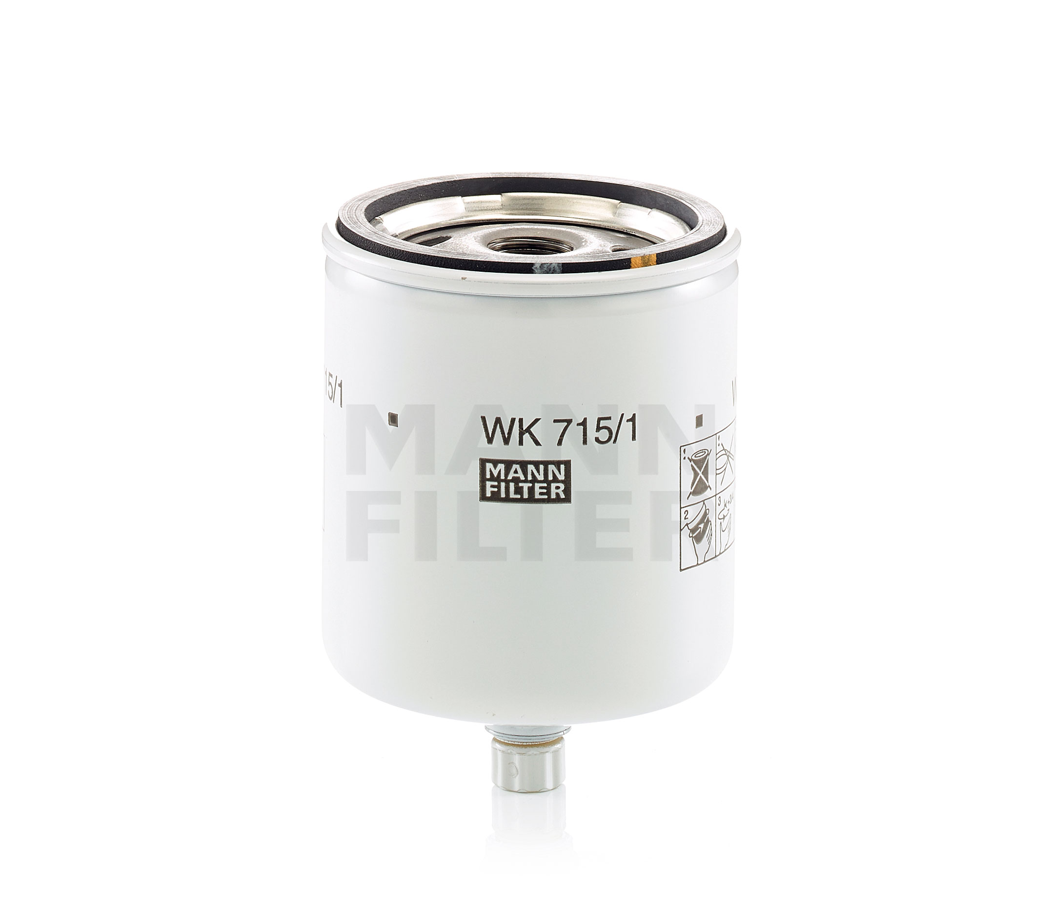 MANN-FILTER Degvielas filtrs WK 715/1 x MITSUBISHI automašīnām: iegādāties tiešsaistē