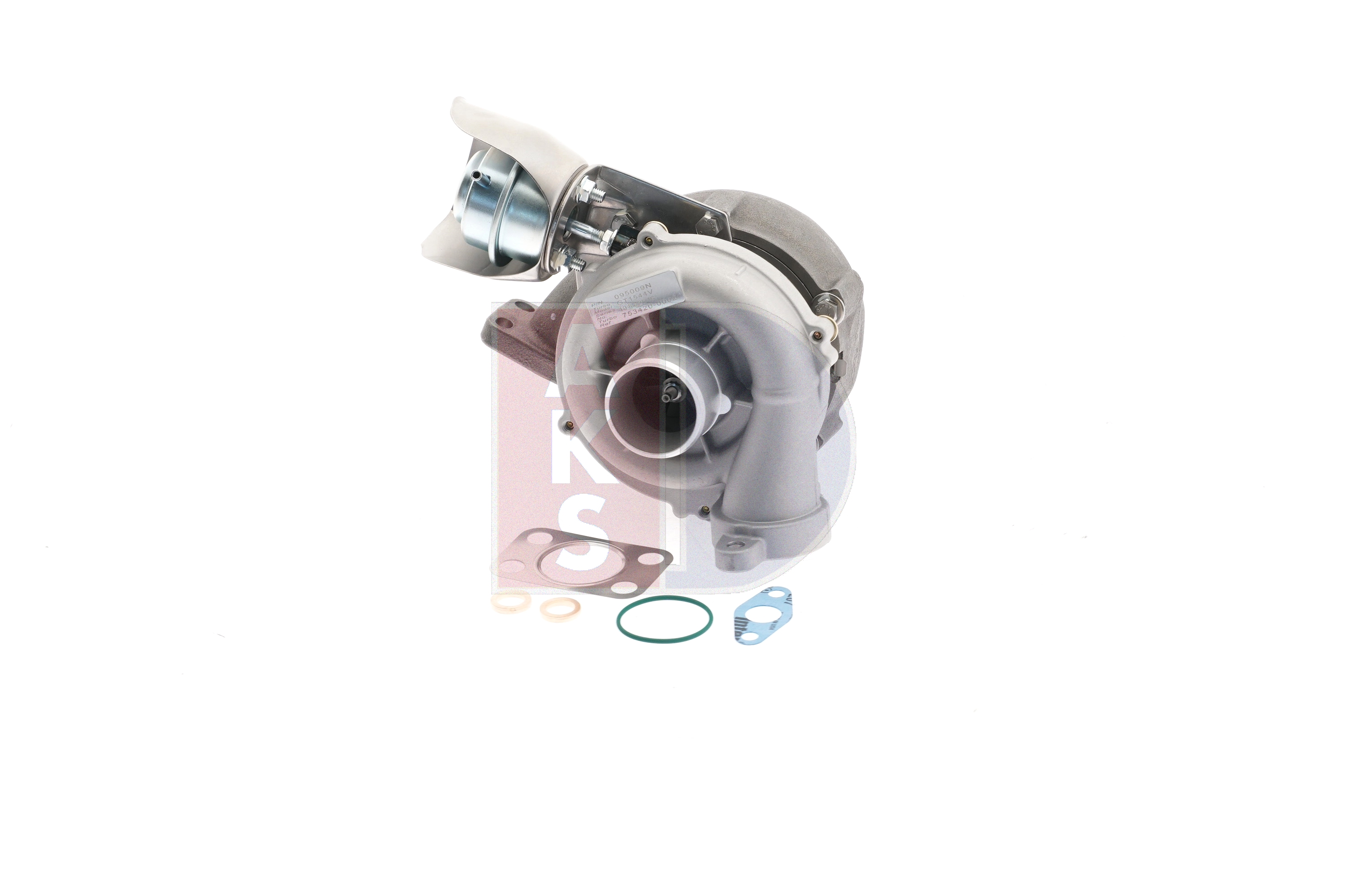 AKS DASIS 095009N Turbocharger Exhaust Turbocharger, with gaskets/seals