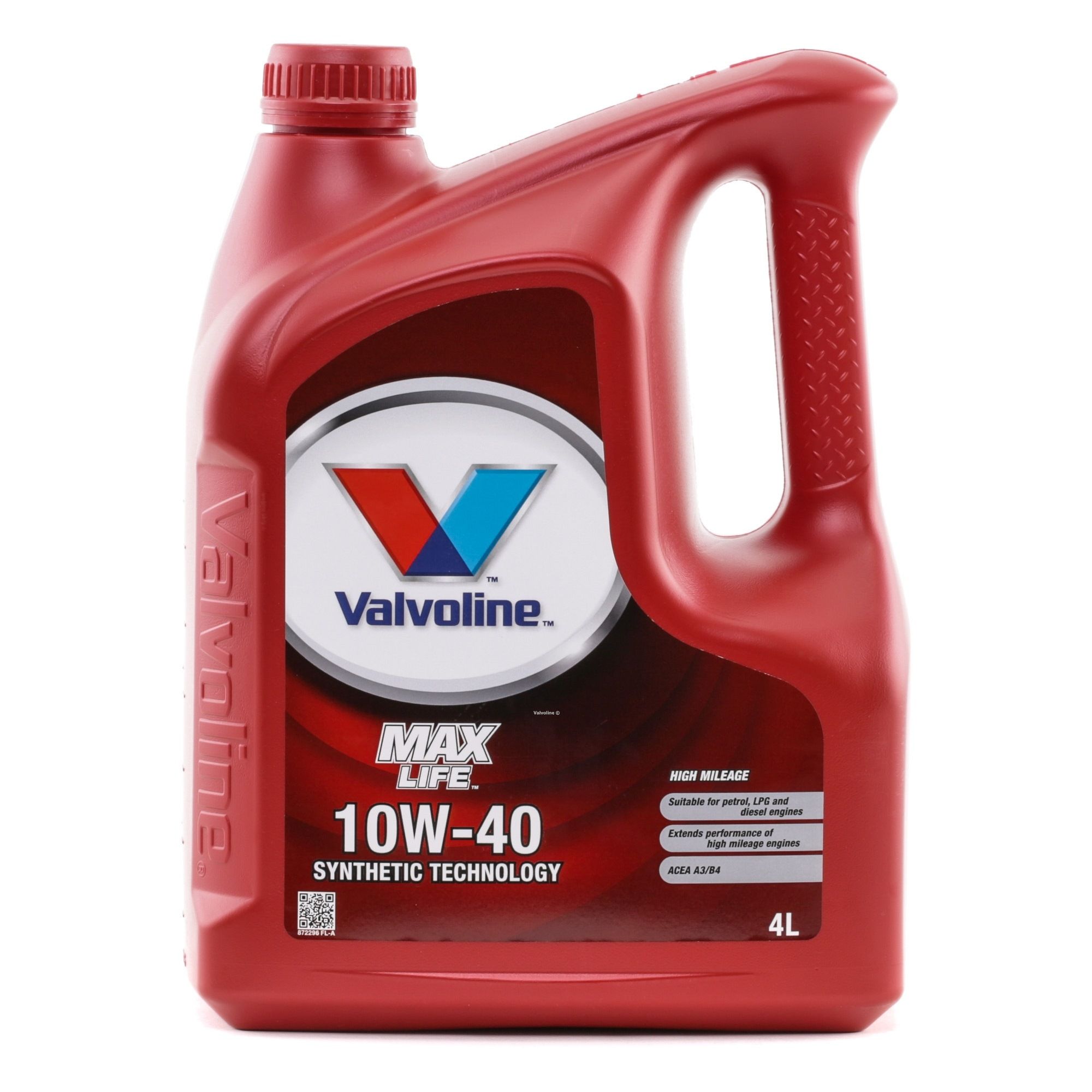 872296 Valvoline Oil KIA 10W-40, 4l, Part Synthetic Oil