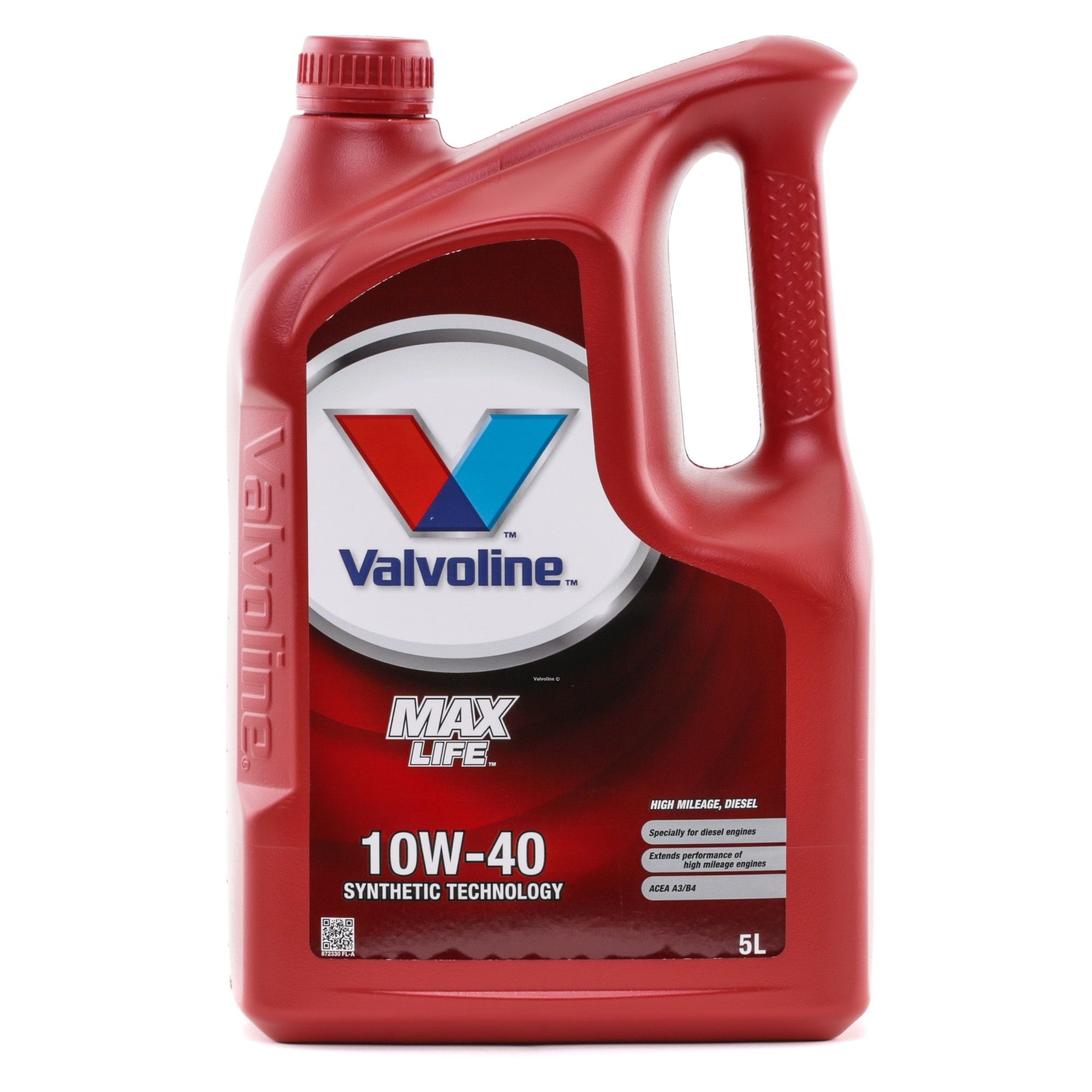 Engine oil Valvoline 10W-40, 5l, Part Synthetic Oil longlife 872330