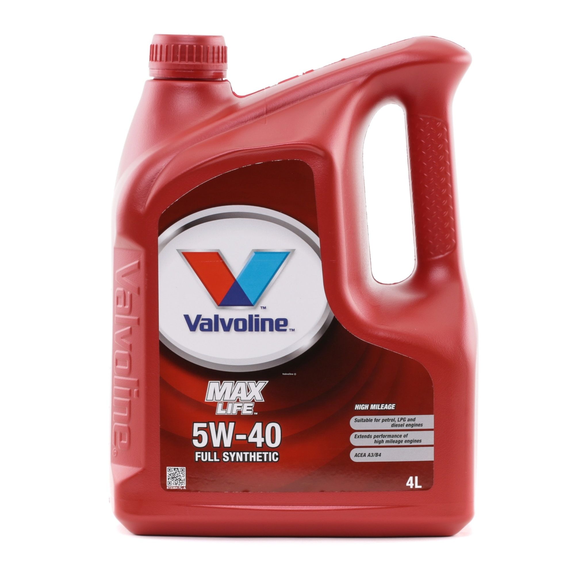 Buy Motor oil Valvoline petrol 872364 MaxLife 5W-40, 4l, Synthetic Oil