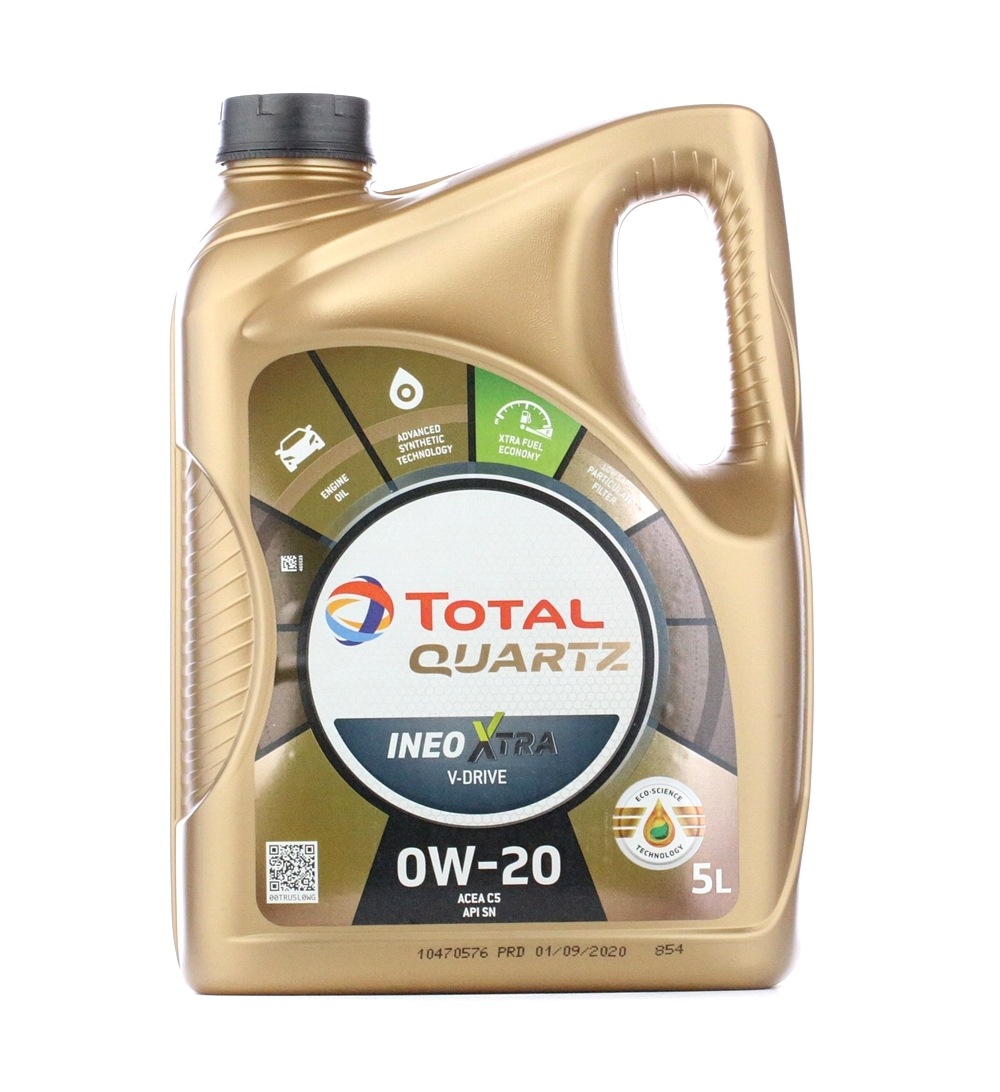 Buy Automobile oil TOTAL petrol 3200205 Quartz, Ineo Xtra V-Drive 0W-20, 5l