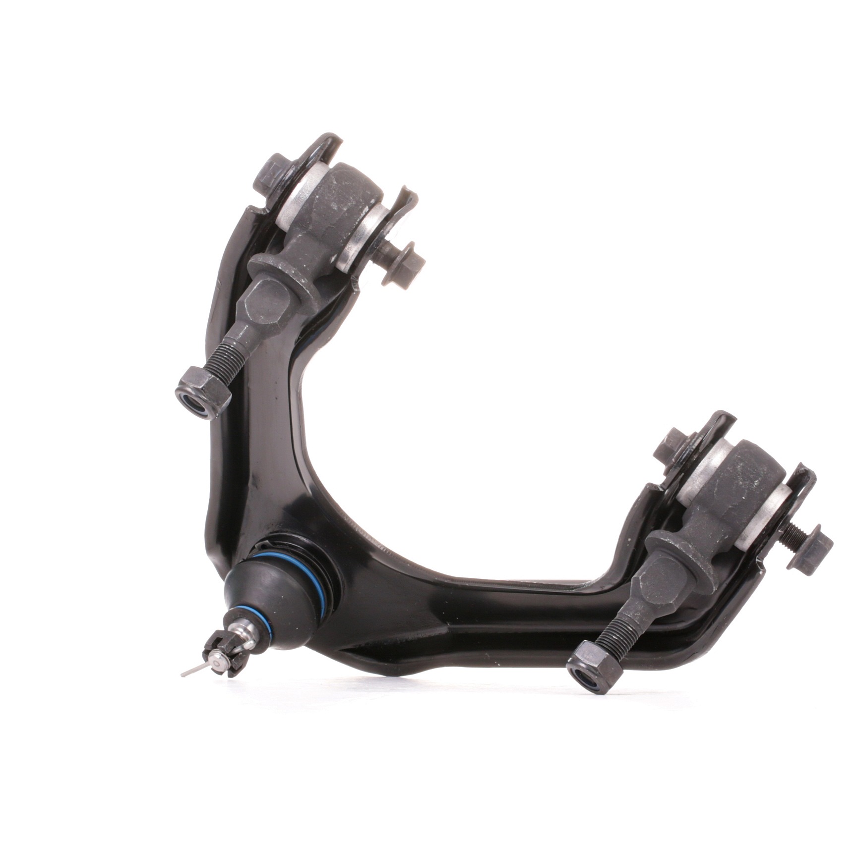 RIDEX 273C0194 Suspension arm with ball joint, with rubber mount, Upper, Front Axle Left, Control Arm, Sheet Steel