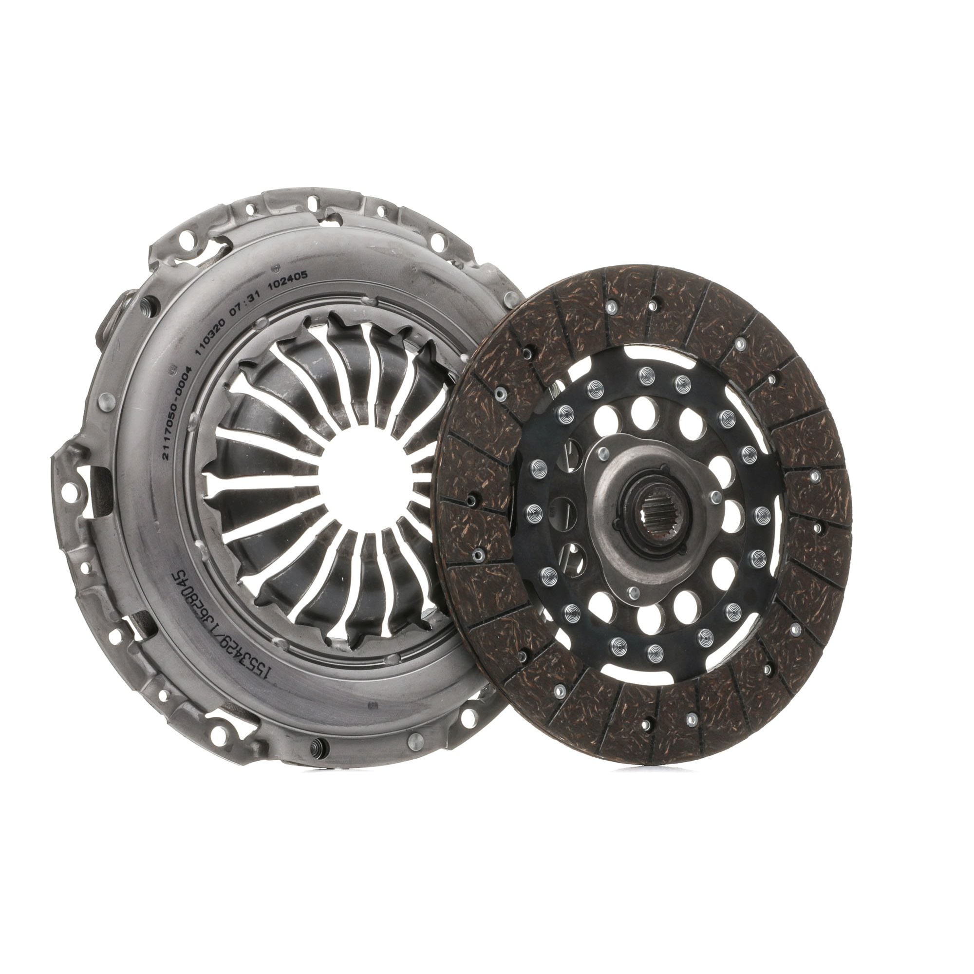 RIDEX 479C0136 Clutch kit with clutch pressure plate, without central slave cylinder, with clutch disc, 240, 239mm