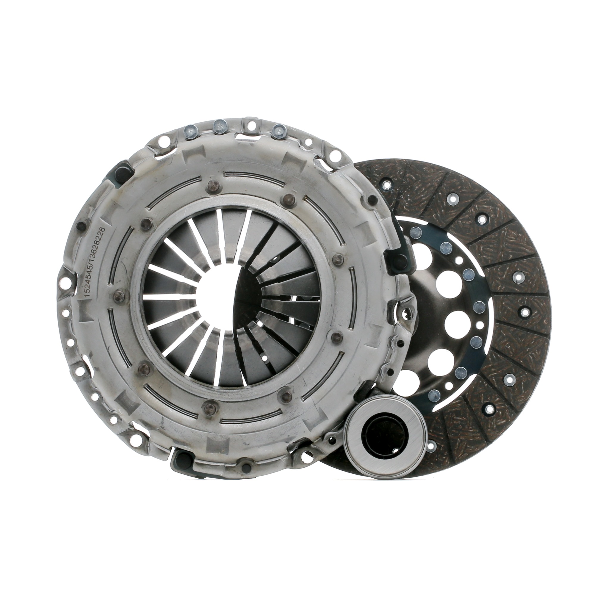 RIDEX 479C0162 Clutch kit for engines with dual-mass flywheel, three-piece, with clutch pressure plate, with clutch disc, with clutch release bearing, 236mm