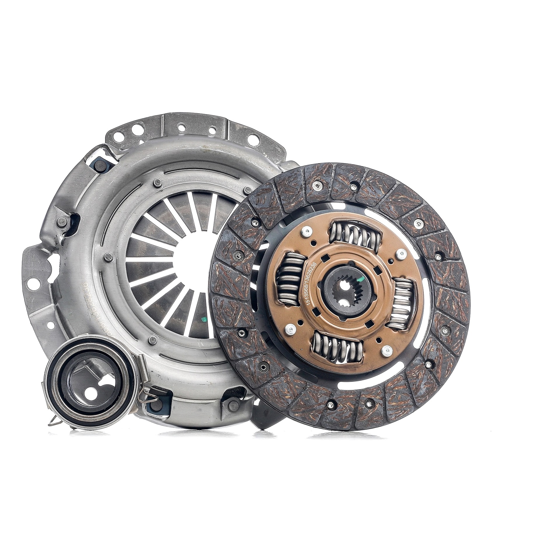 RIDEX 479C0168 Clutch kit three-piece, with synthetic grease, with clutch release bearing, 200mm