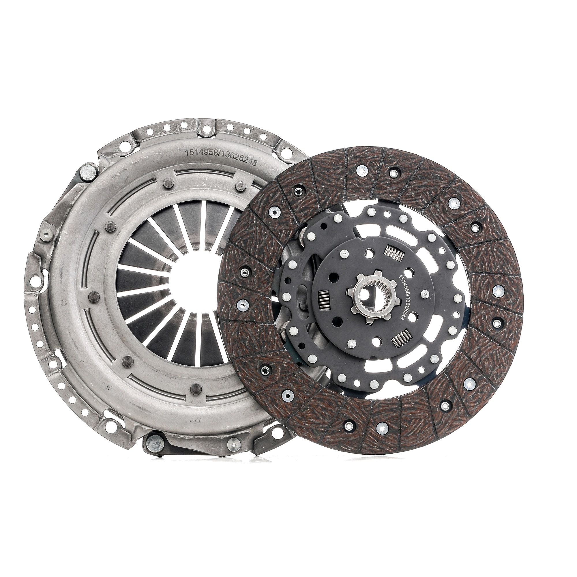 RIDEX 479C0197 Clutch kit for engines with dual-mass flywheel, two-piece, without clutch release bearing, Check and replace dual-mass flywheel if necessary., 240mm