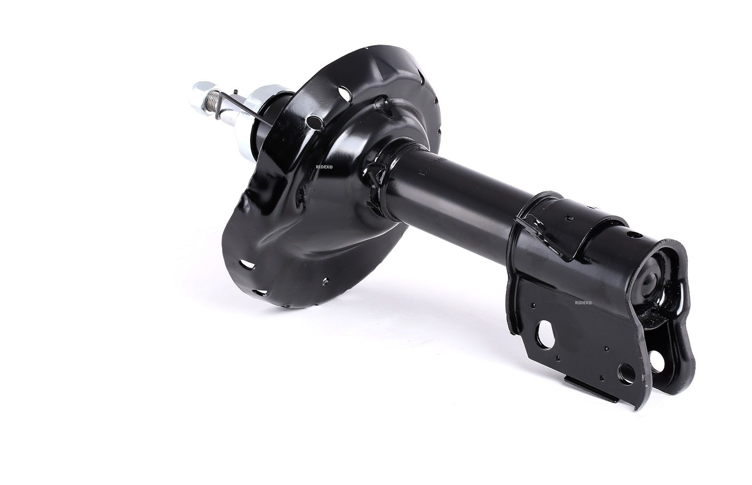 RIDEX 854S1809 Shock absorber Front Axle Left, Gas Pressure, Suspension Strut, Top pin, Bottom Clamp