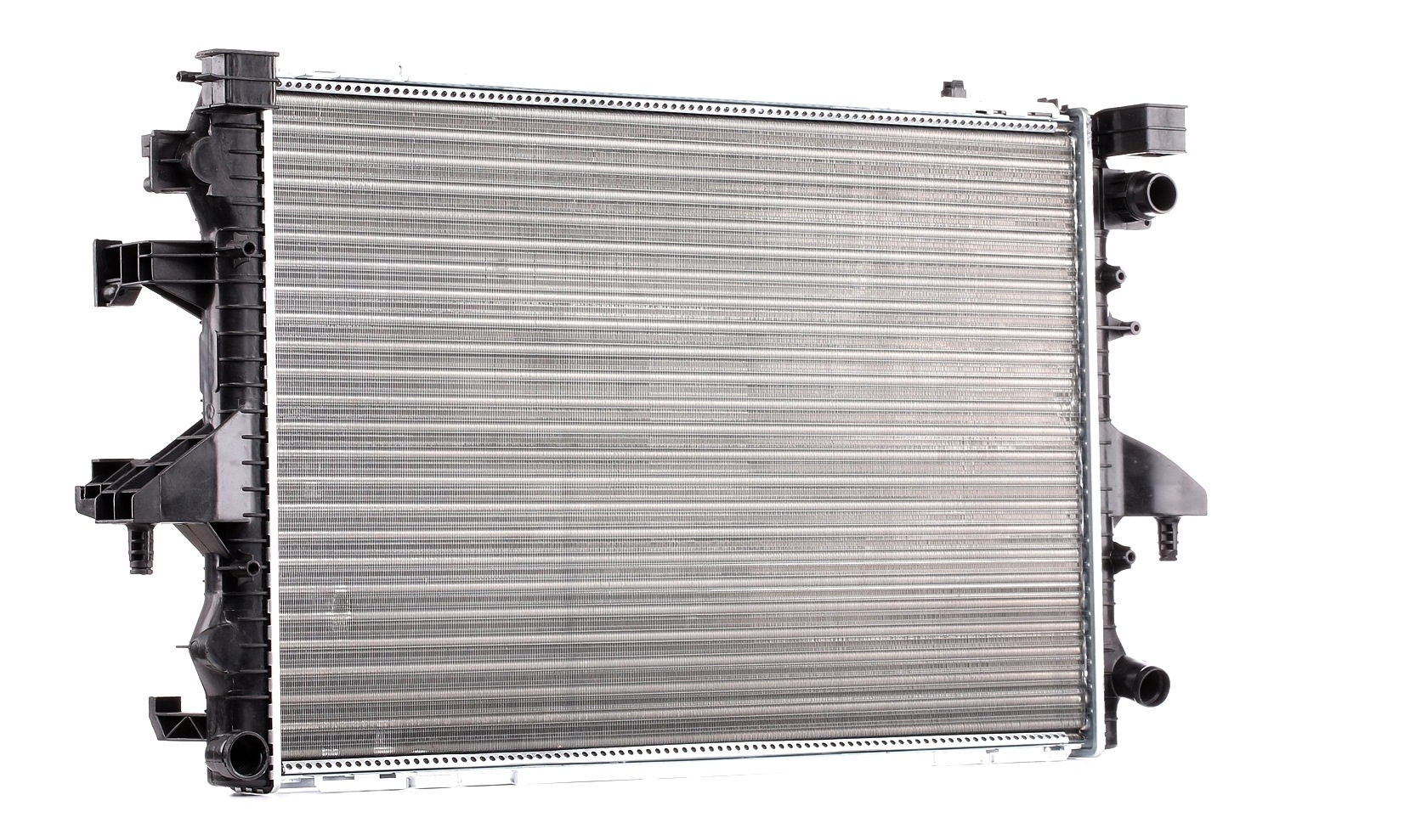 RIDEX 470R0108 Engine radiator Aluminium, Plastic, for vehicles with/without air conditioning, Manual Transmission