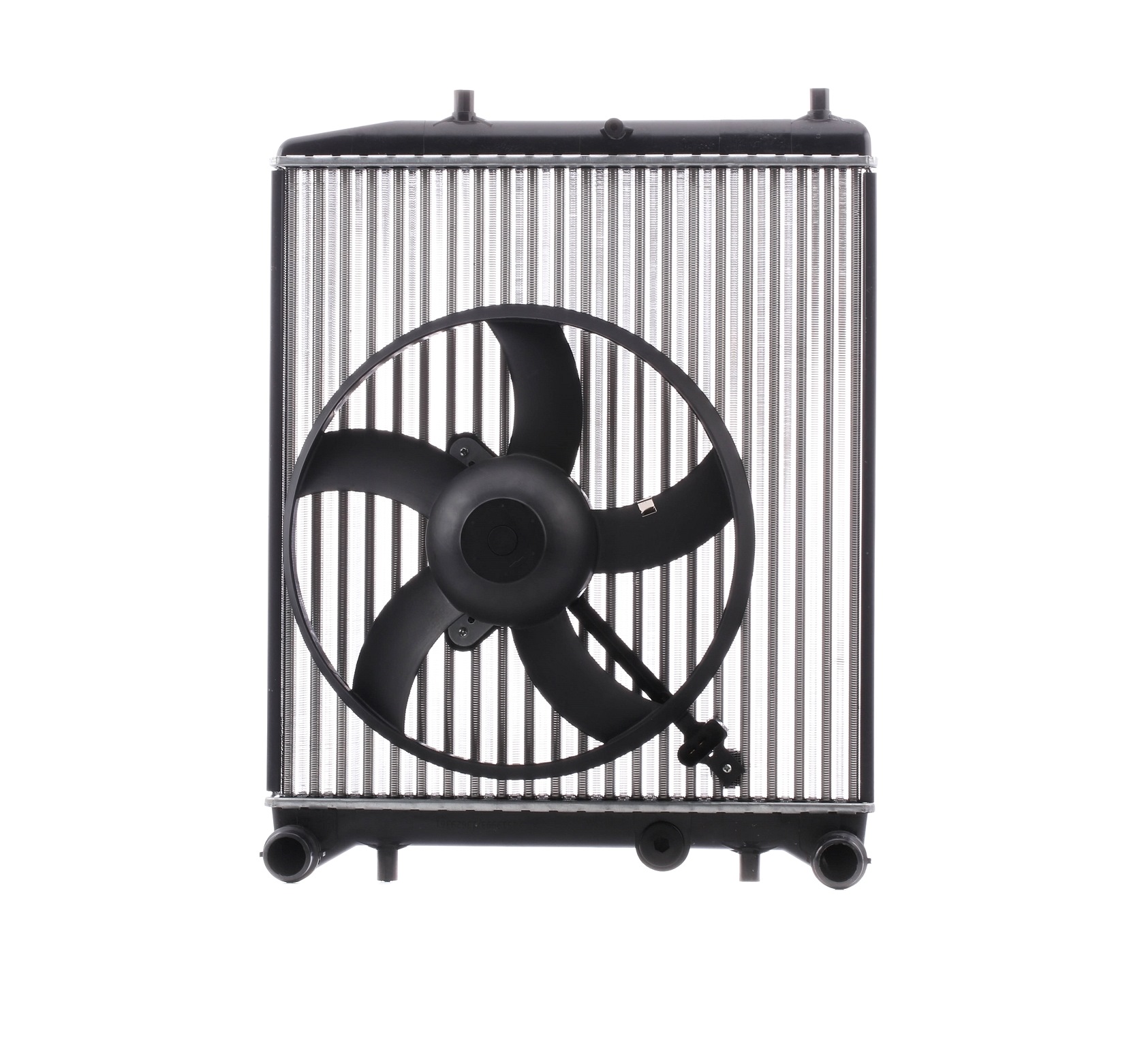 RIDEX 470R0410 Engine radiator Aluminium, Plastic, for vehicles without air conditioning, Manual Transmission
