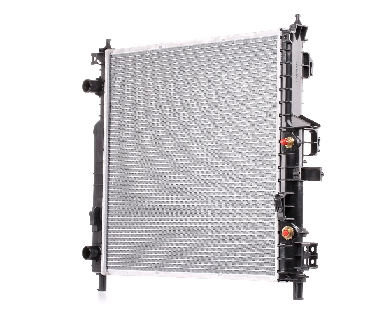 RIDEX 470R0307 Engine radiator Aluminium, Plastic, for vehicles with/without air conditioning, Manual-/optional automatic transmission