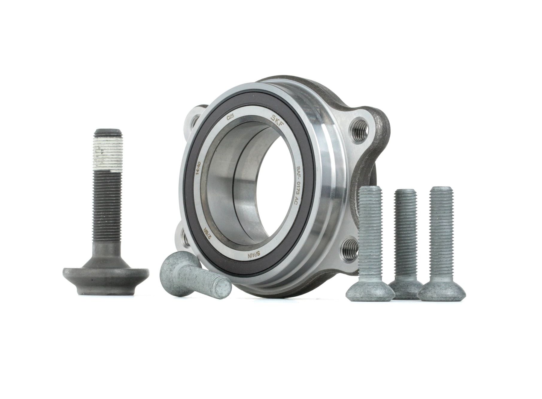 SKF VKBA 6649 Hub bearing with integrated ABS sensor, without flange Audi in original quality