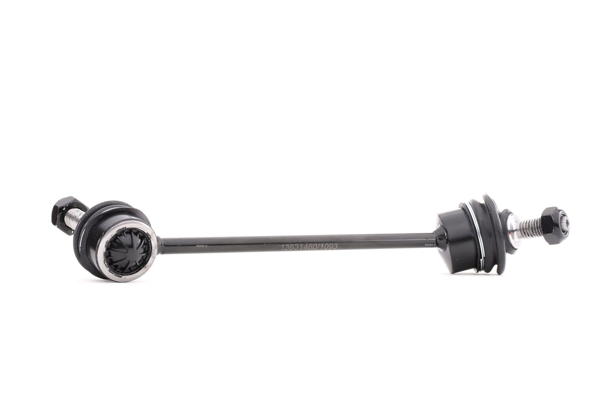 RIDEX 3229S0432 Anti-roll bar link Rear Axle Right, 222mm, M10 x 1,5 , Steel